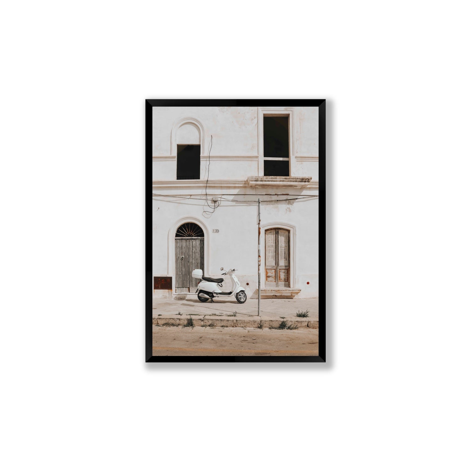 Radiant Ride fine art print, Puglia, Italy, Large, Black Frame · Full Bleed, Fine Art Print