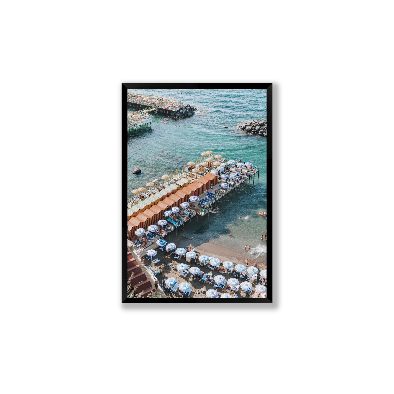 Ocean Fantasy fine art print, Sorrento, Italy, Large, Black Frame · Full Bleed, Fine Art Print