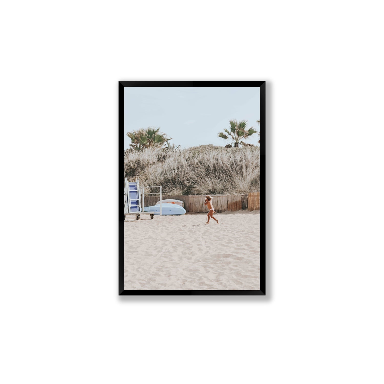 Little Explorer fine art print, Puglia, Italy, Large, Black Frame · Full Bleed, Fine Art Print