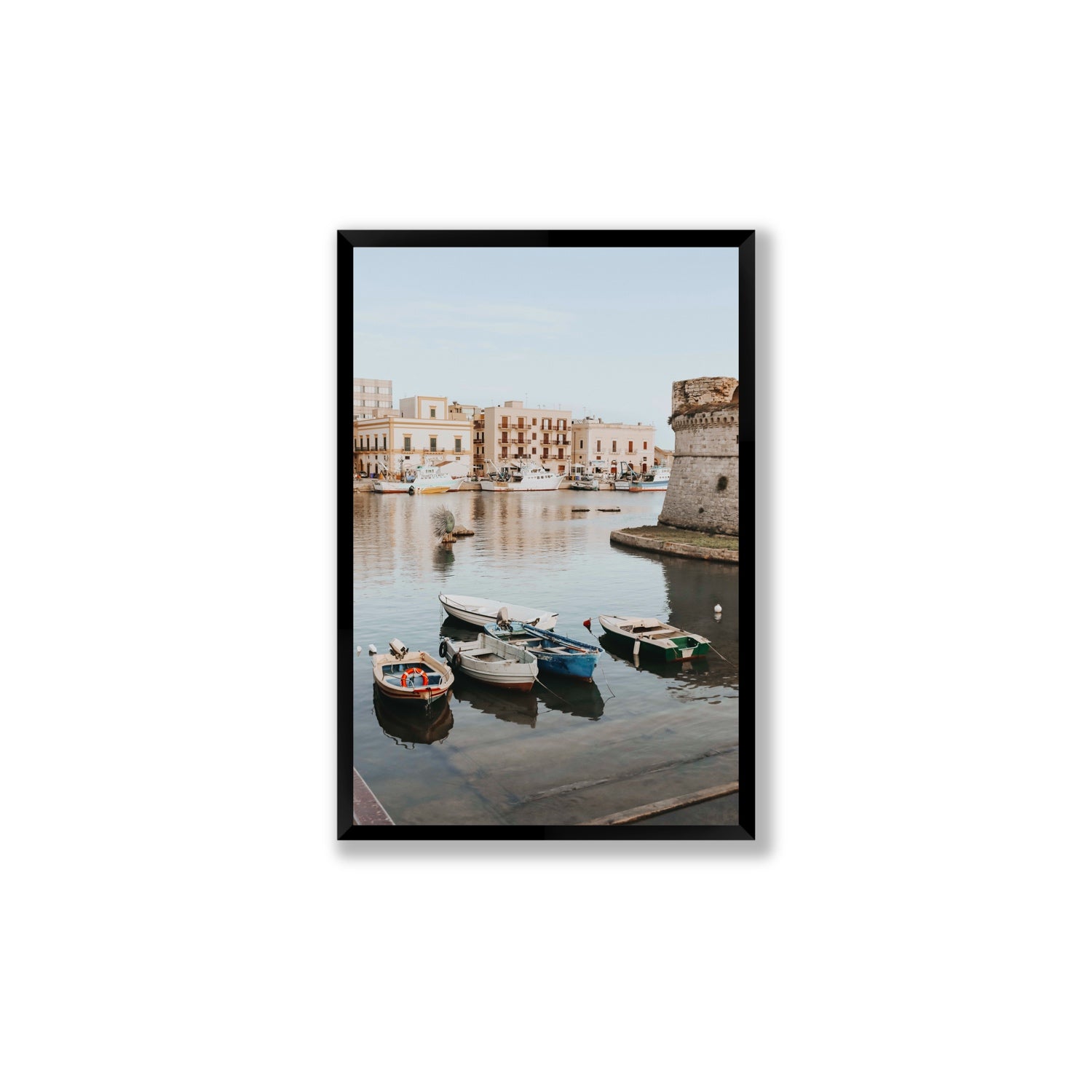 Fishing Legacy fine art print, Puglia, Italy, Large, Black Frame · Full Bleed, Fine Art Print