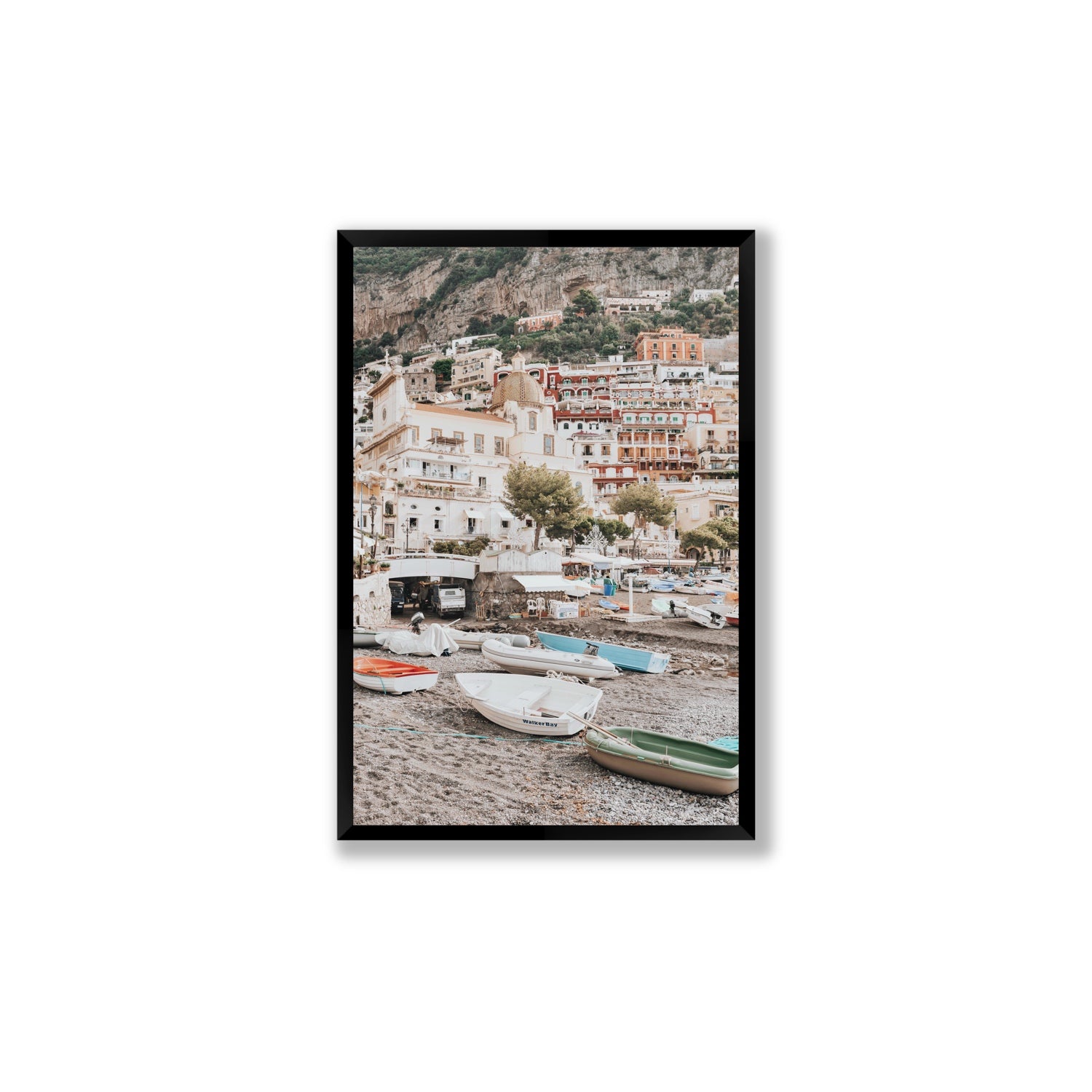 A Memory To Treasure fine art print, Positano, Italy, Large, Black Frame · Full Bleed, Fine Art Print