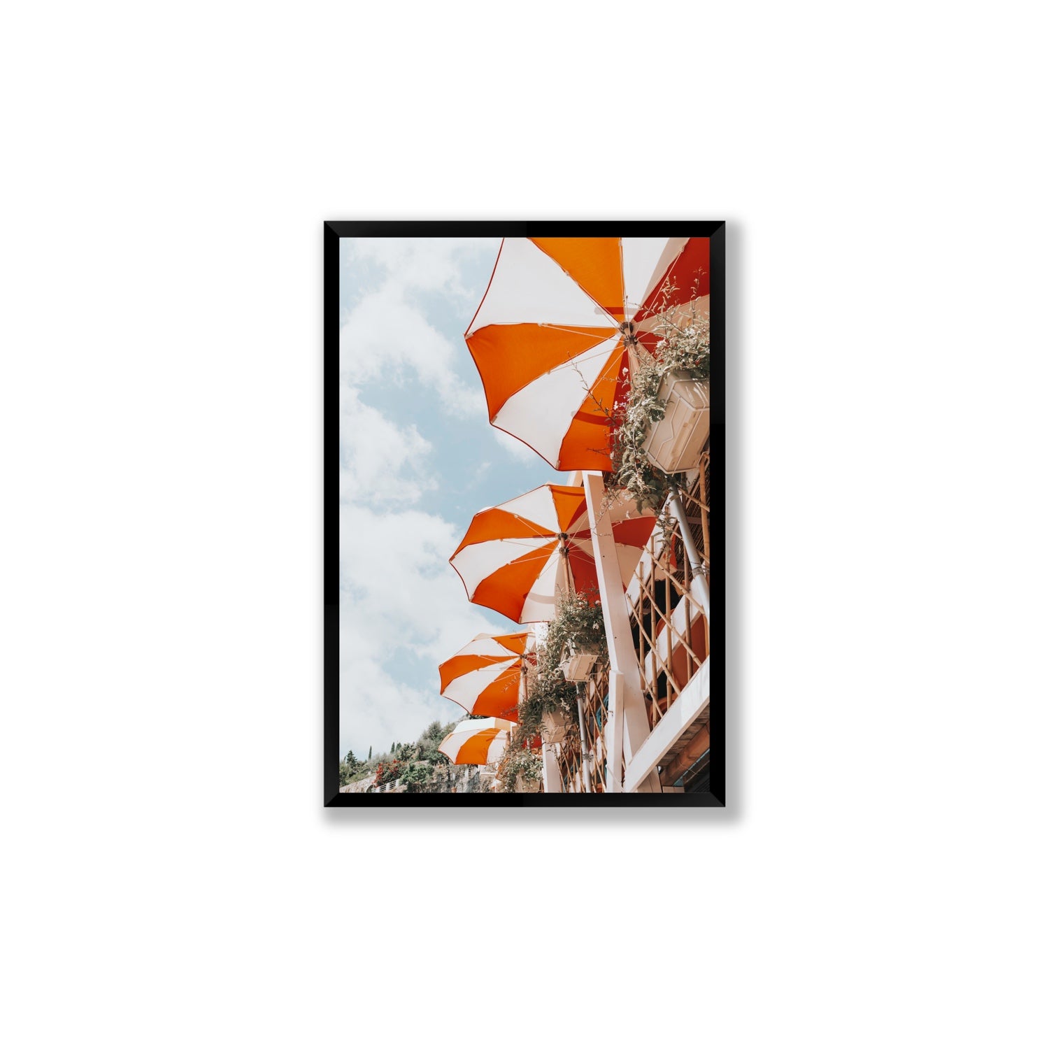 Mantienilo Semplice fine art print, Positano, Italy, Large, Black Frame · Full Bleed, Fine Art Print