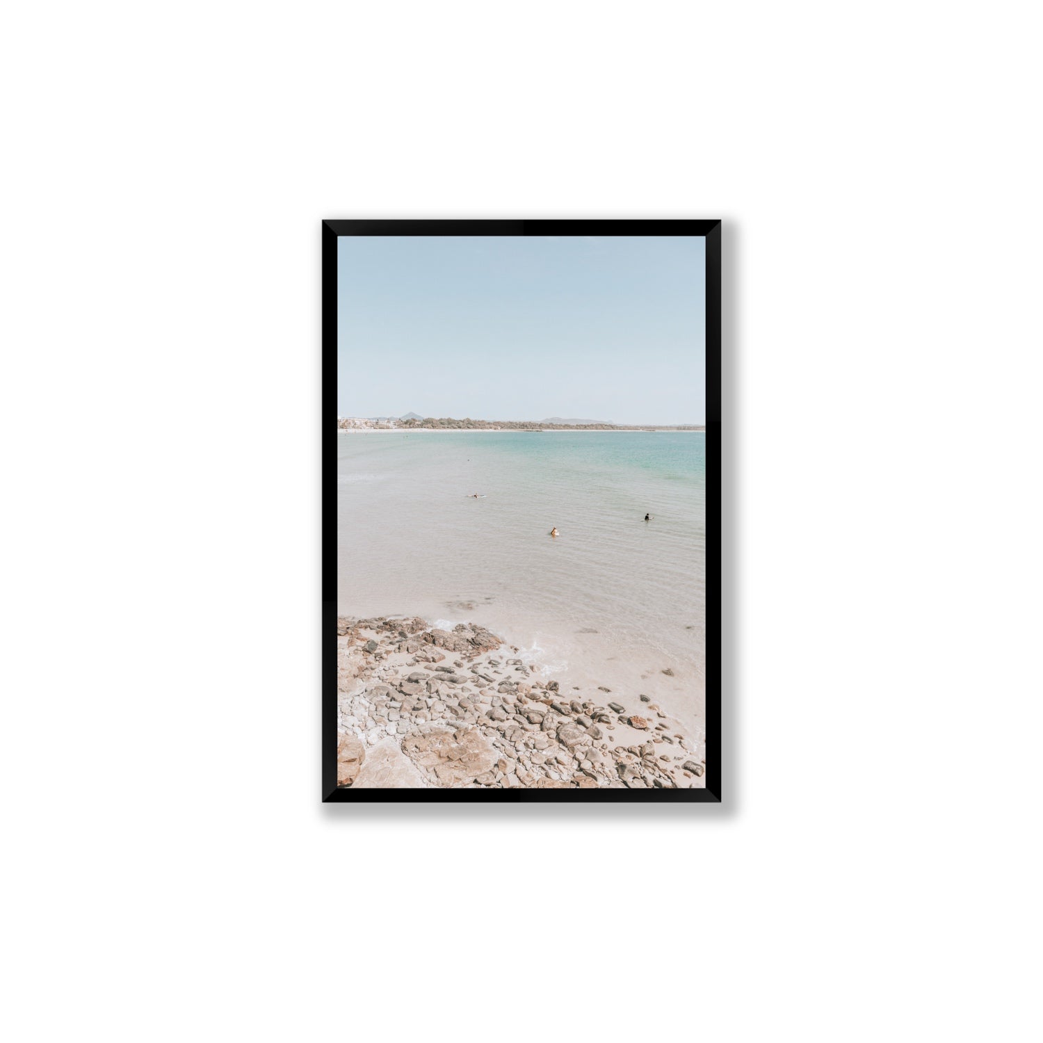 Sweet Serotonin fine art print, Noosa, Australia, coastal scenes artwork, Large, Black Frame · Full Bleed, Fine Art Print