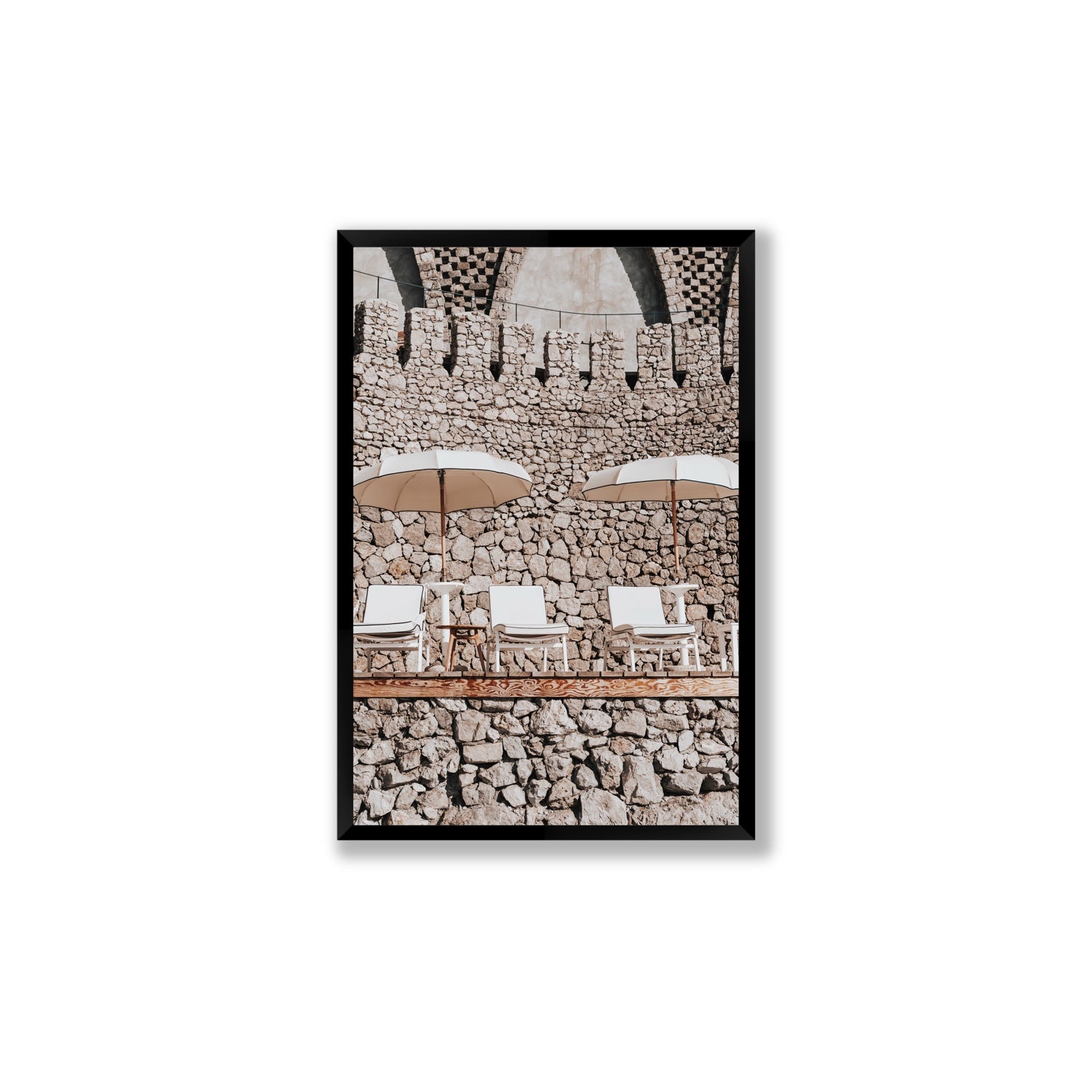 Pietra Amalfitana fine art print, Amalfi, Italy, luxury escapes artwork, Large, Black Frame · Full Bleed, Fine Art Print