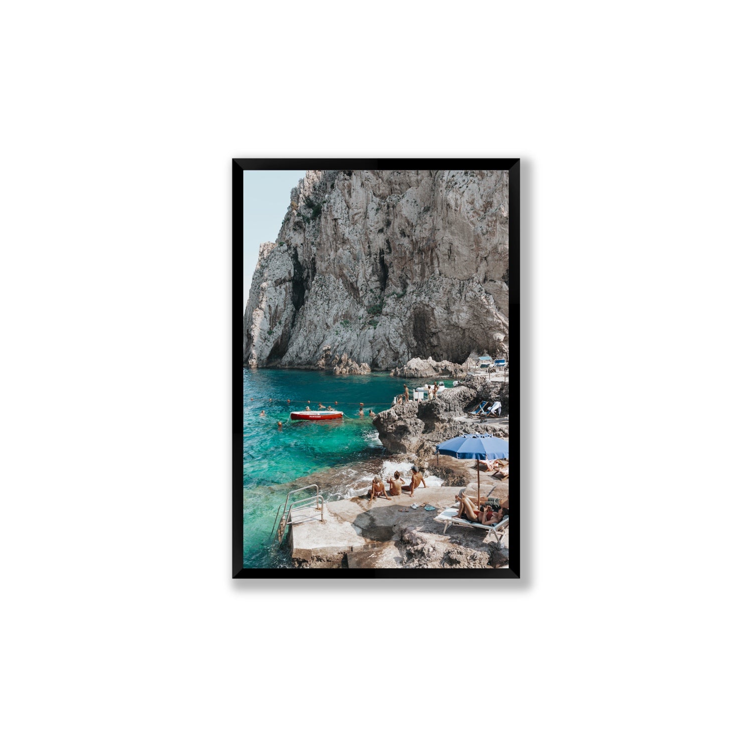 Tranquility fine art print, Capri, Italy, Large, Black Frame · Full Bleed, Fine Art Print