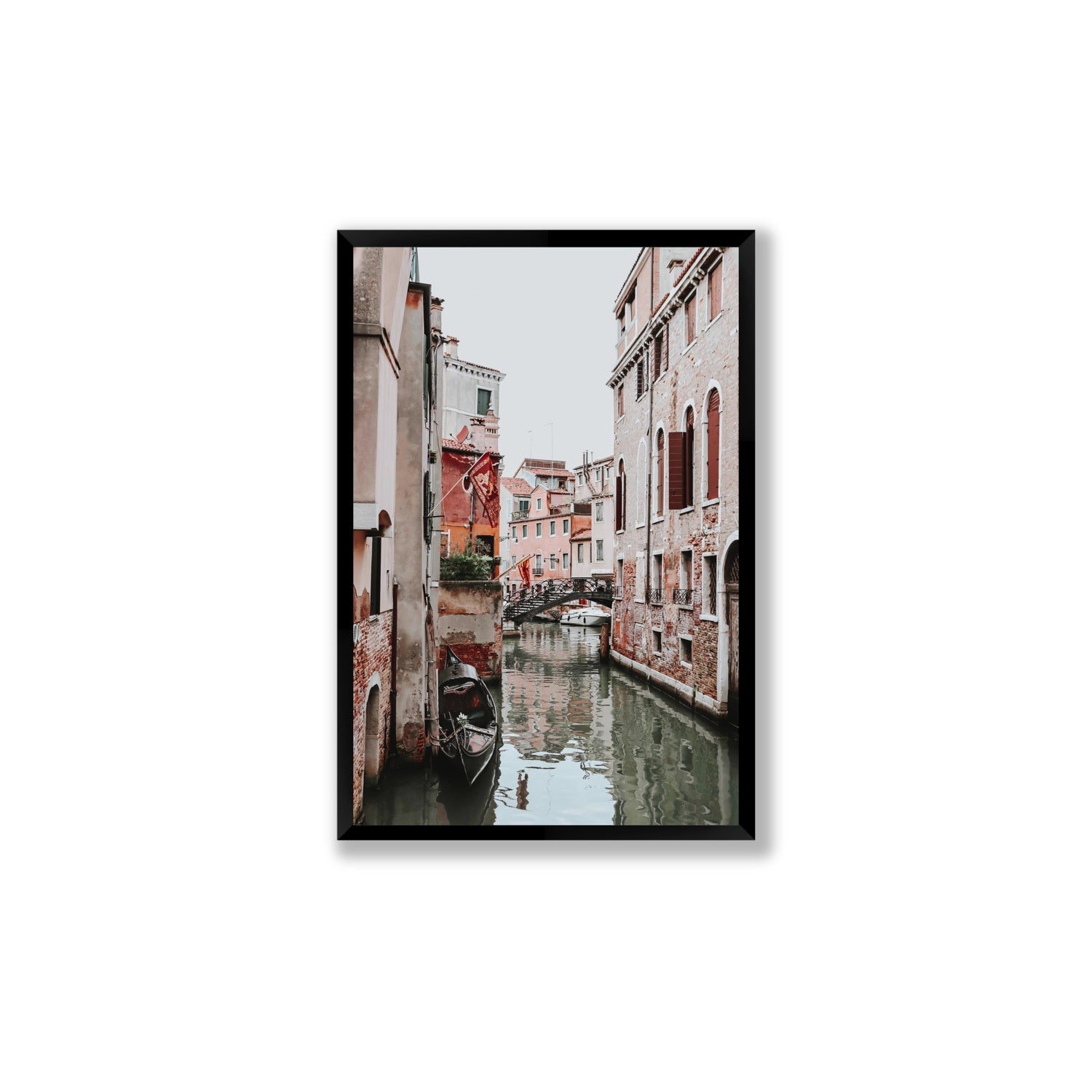Laguna Veneta Venice Italian wall art Large full-bleed fine art print in black frame