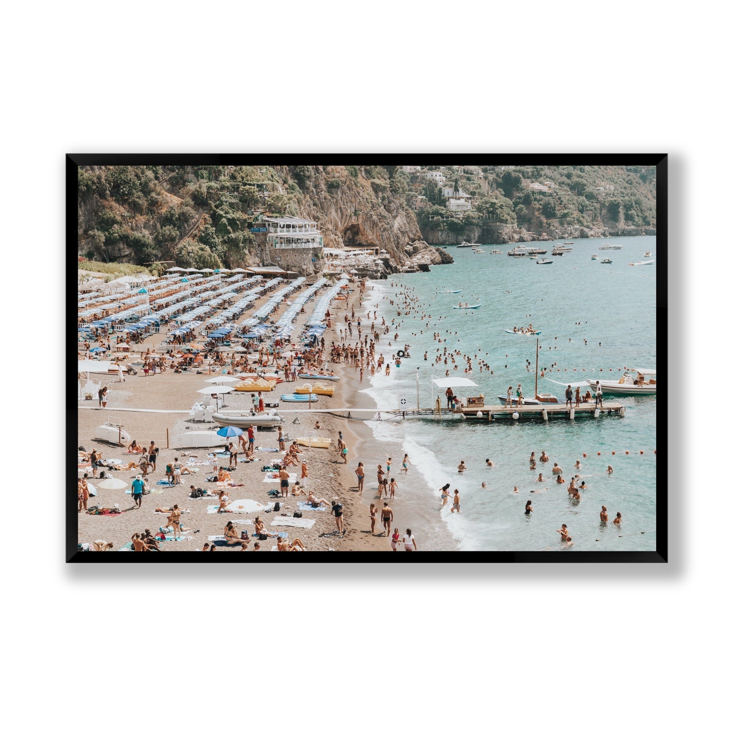 Vista Costiera fine art print, Positano, Italy, Statement, Black Frame · Full Bleed, Fine Art Print