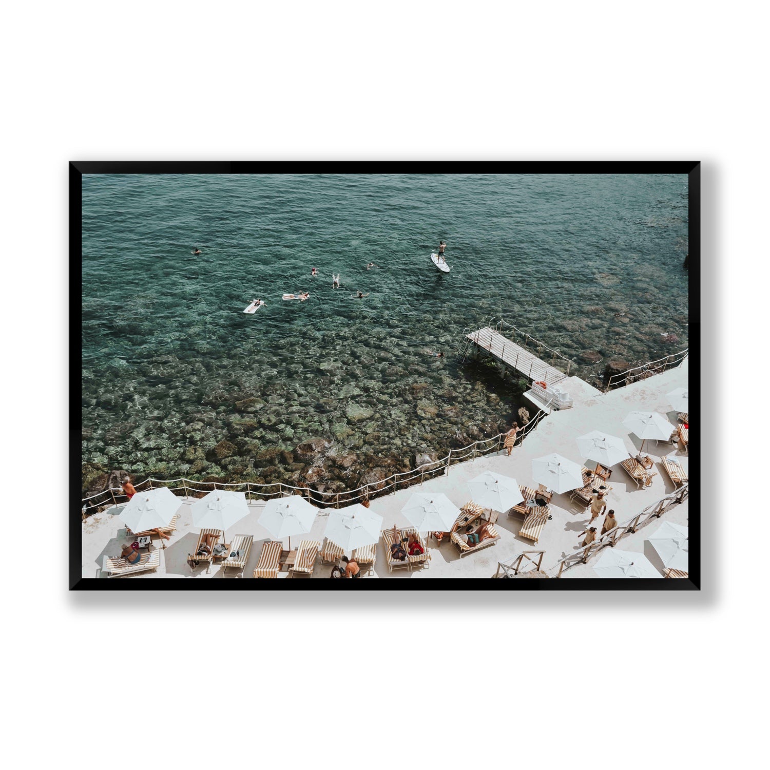 Our Tuscan Dream Tuscany Italian wall art Statement full-bleed fine art print in black frame