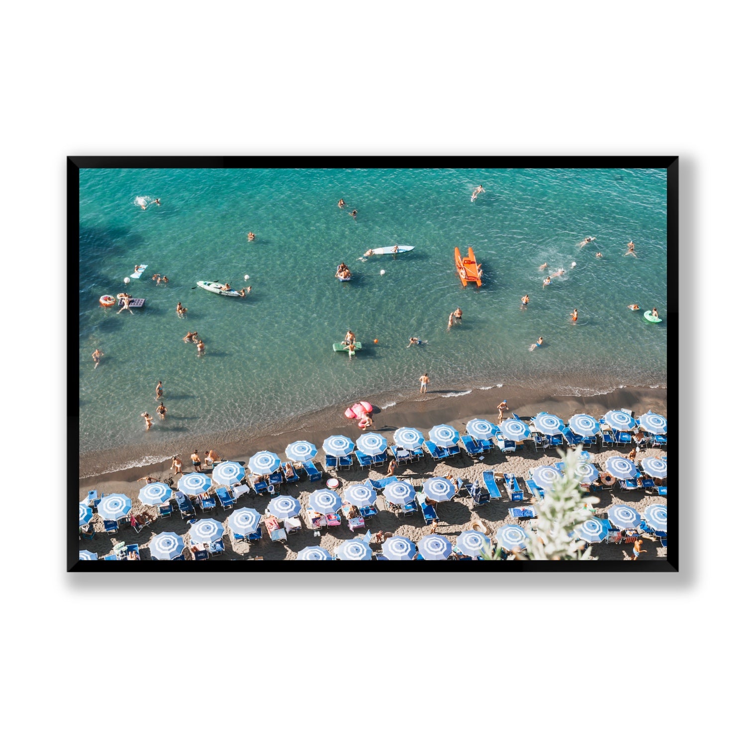 The Sea of Tranquility fine art print, Sorrento, Italy, Statement, Black Frame · Full Bleed, Fine Art Print