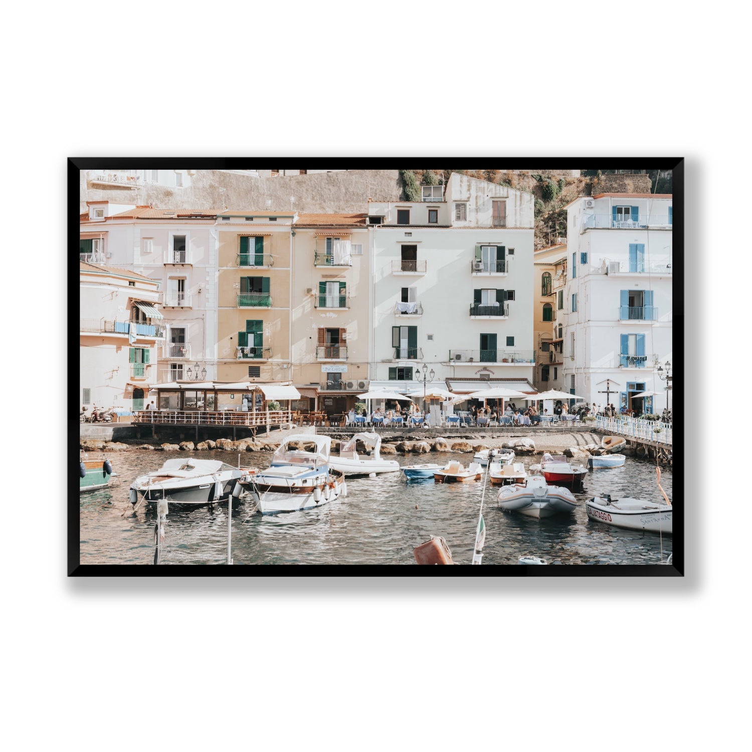 L'Insenatura fine art print, Sorrento, Italy, Statement, Black Frame · Full Bleed, Fine Art Print