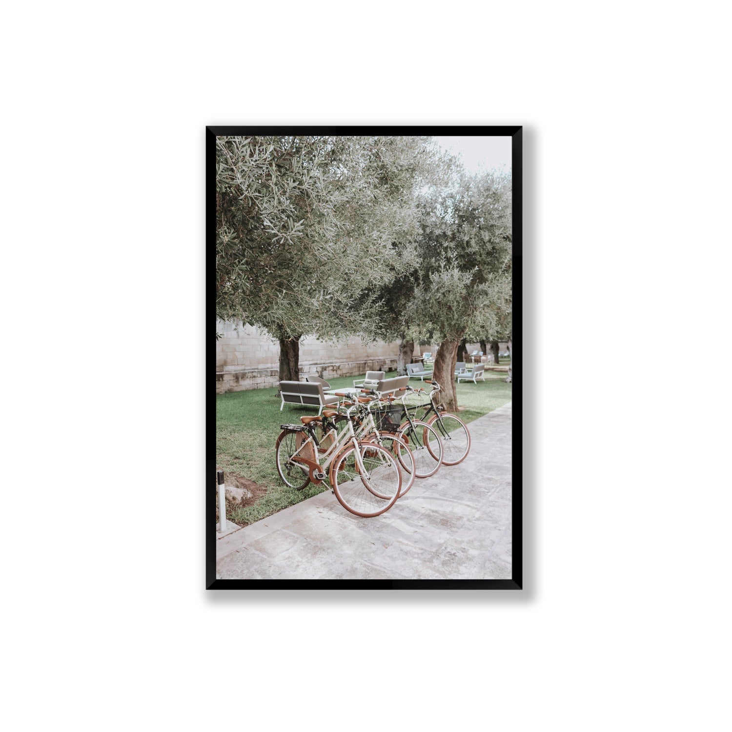 Classic Cruisers Puglia wall art Extra Large full-bleed fine art print in black frame