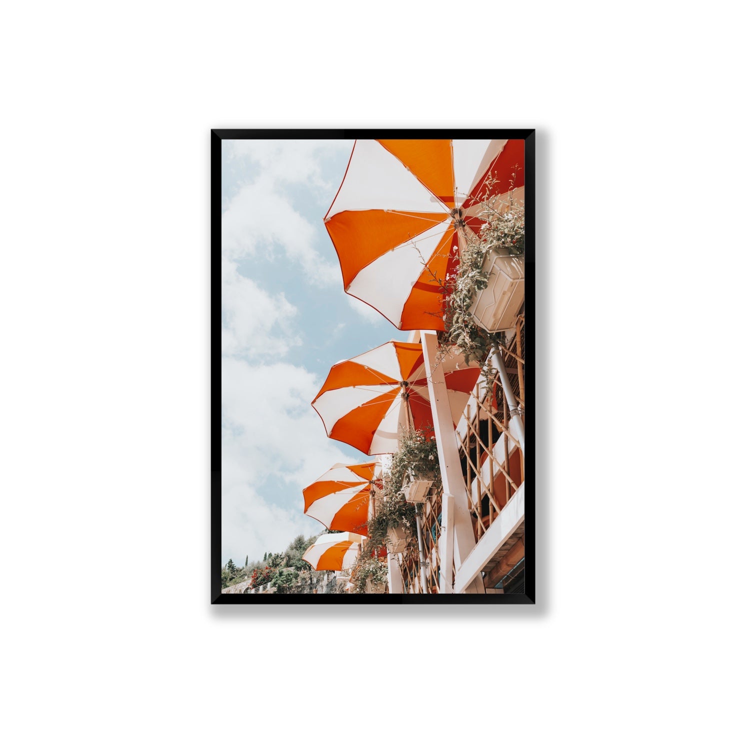 Mantienilo Semplice fine art print, Positano, Italy, Extra Large, Black Frame · Full Bleed, Fine Art Print