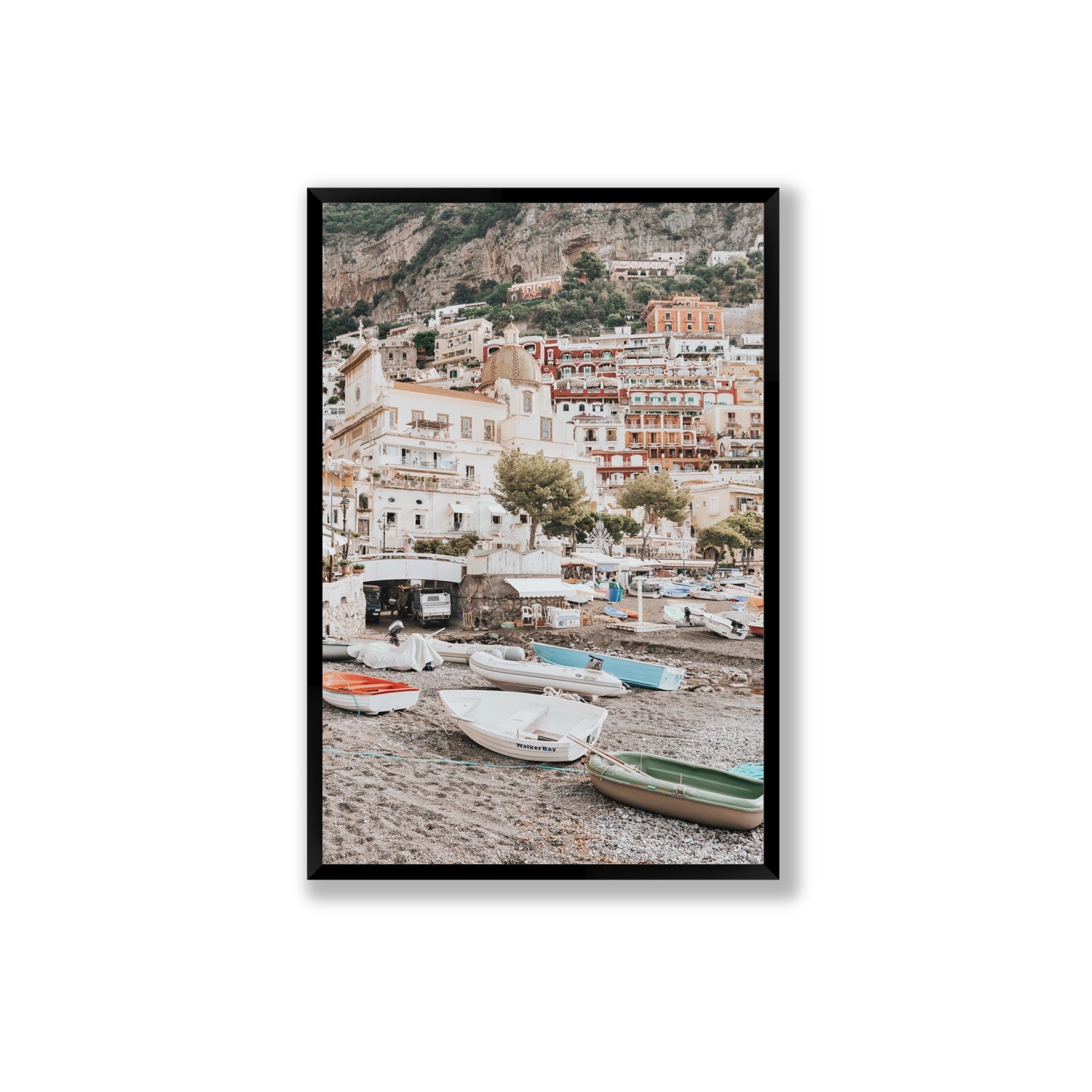 A Memory To Treasure fine art print, Positano, Italy, Extra Large, Black Frame · Full Bleed, Fine Art Print