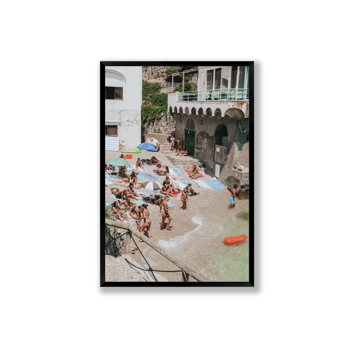 The Sunbathers Oasis fine art print, Capri, Italy, Extra Large, Black Frame · Full Bleed, Fine Art Print