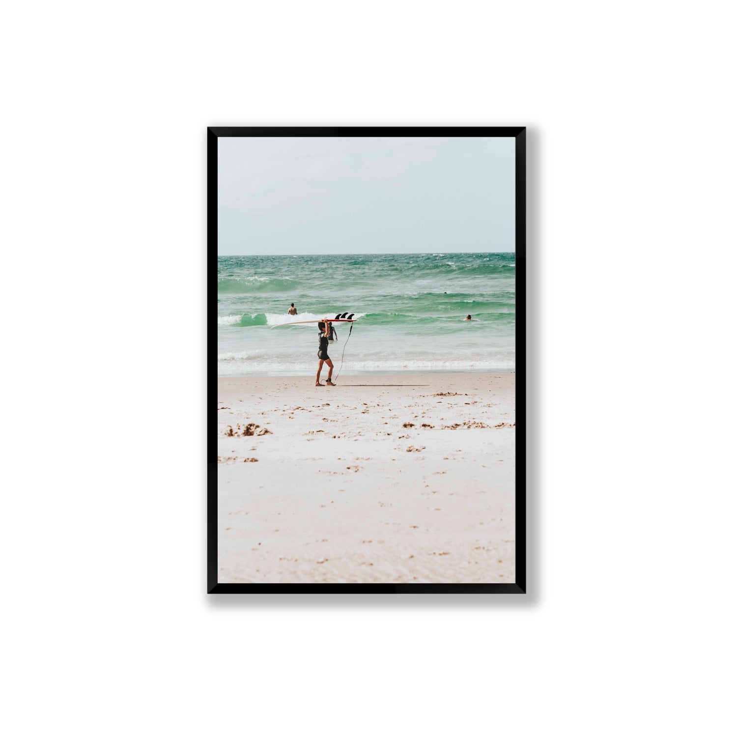 Grommet Byron Bay Surf coastal wall art Extra Large full-bleed fine art print in black frame