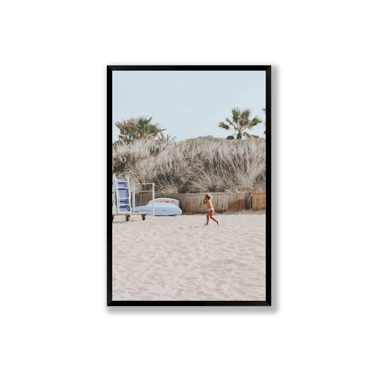 Little Explorer fine art print, Puglia, Italy, Extra Large, Black Frame · Full Bleed, Fine Art Print