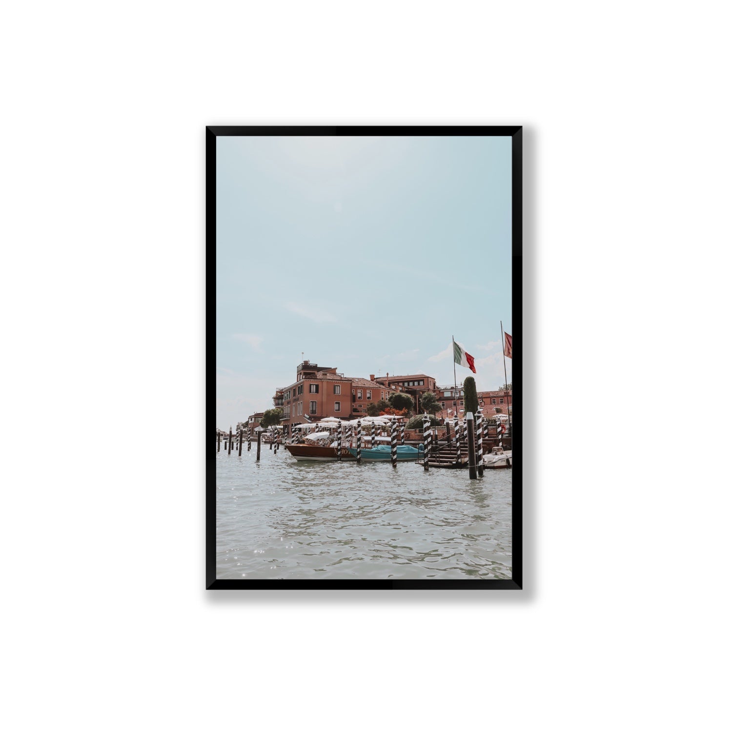 Giudecca Island Venice wall art Extra Large full-bleed fine art print in black frame
