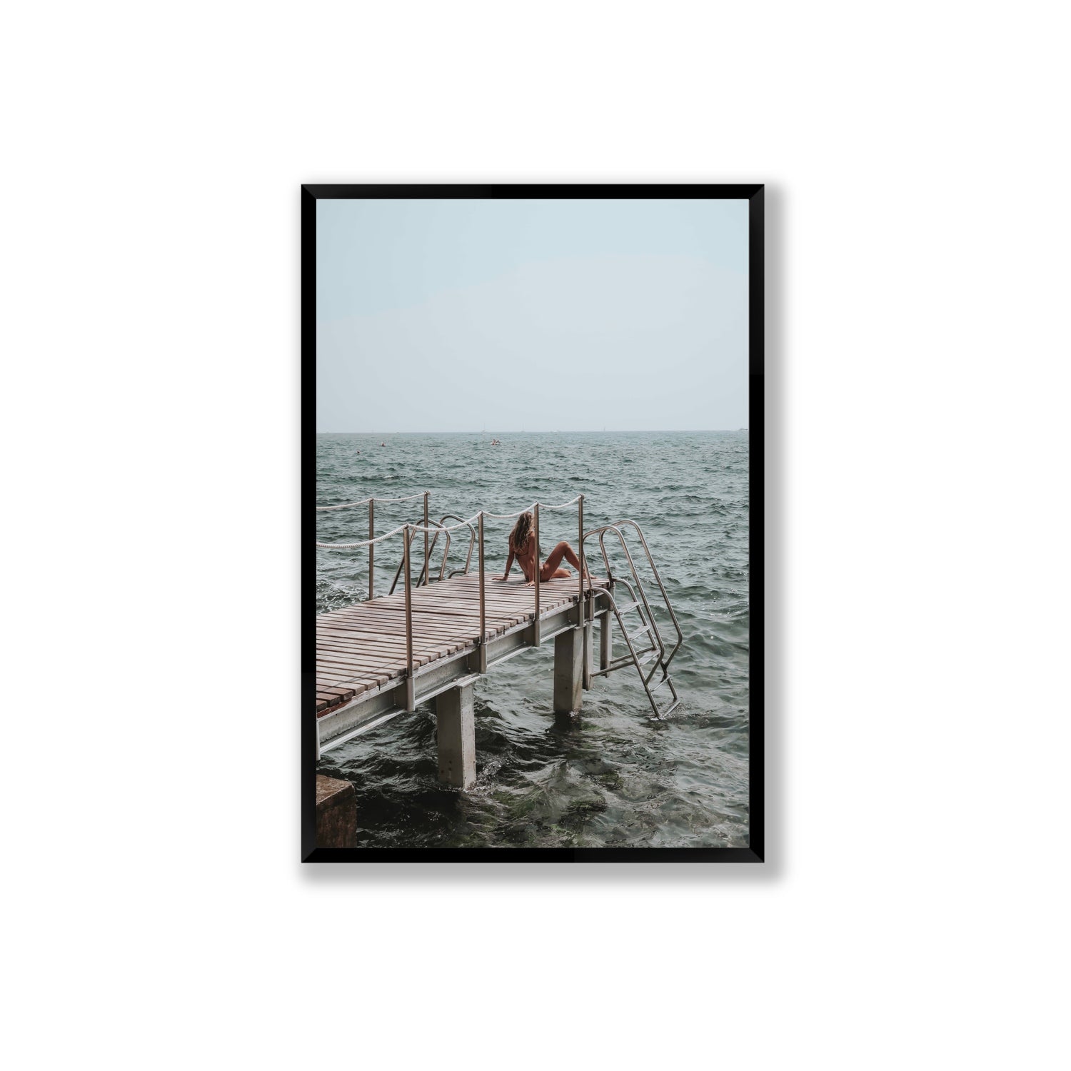 The Dock's Whisper fine art print, Tuscany, Italy, Extra Large, Black Frame · Full Bleed, Fine Art Print