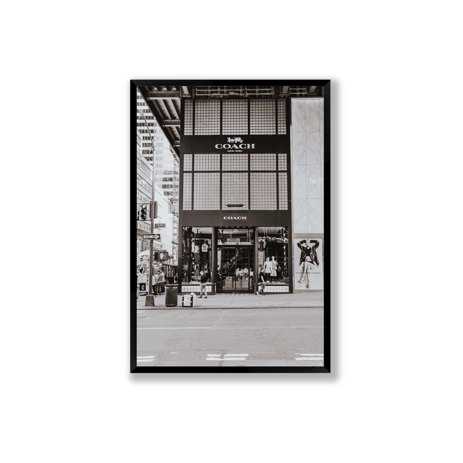 Coach Uptown fine art print, New York, United States, Extra Large, Black Frame · Full Bleed, Fine Art Print