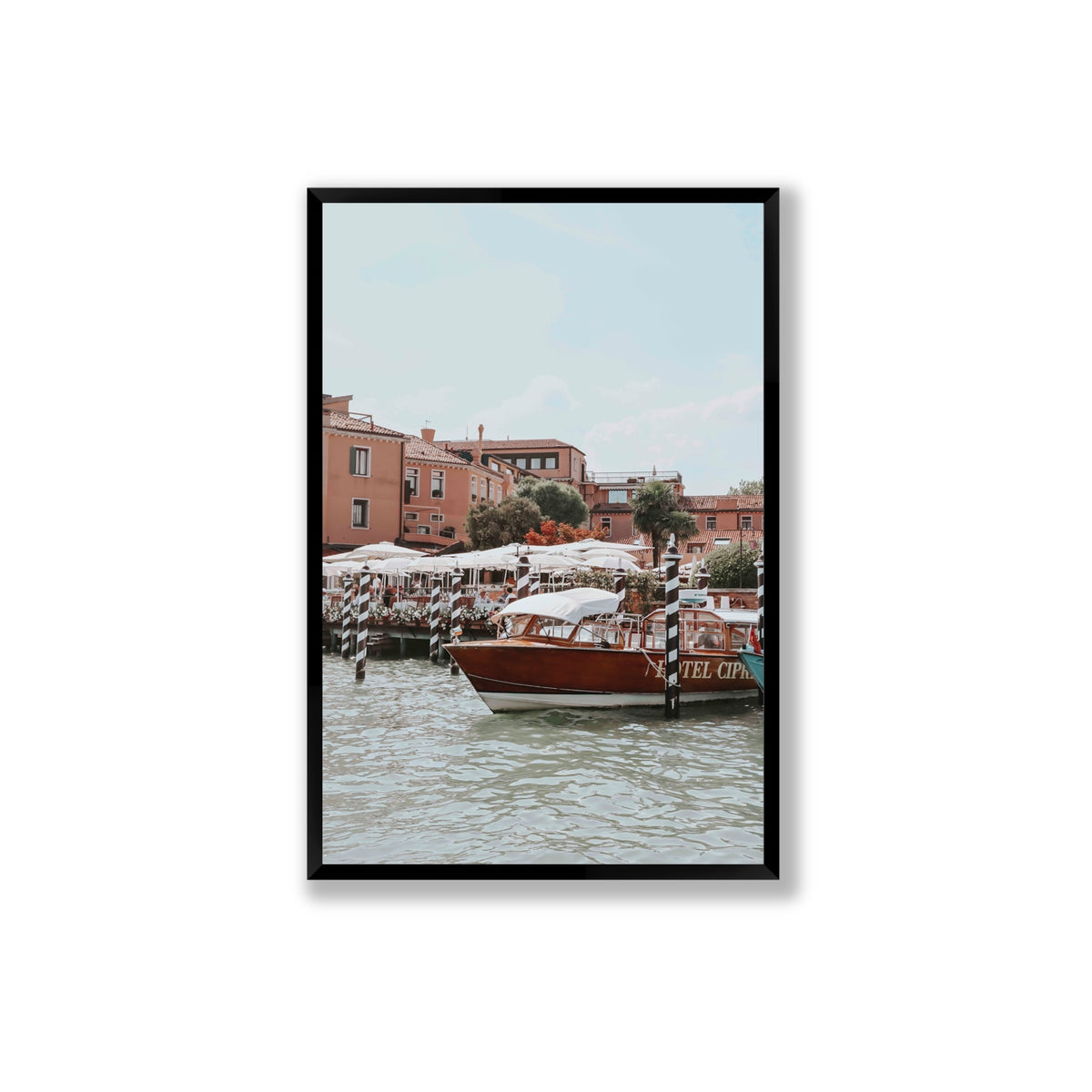 Queen Of The Adriatic Venice Italian wall art Extra Large full-bleed fine art print in black frame
