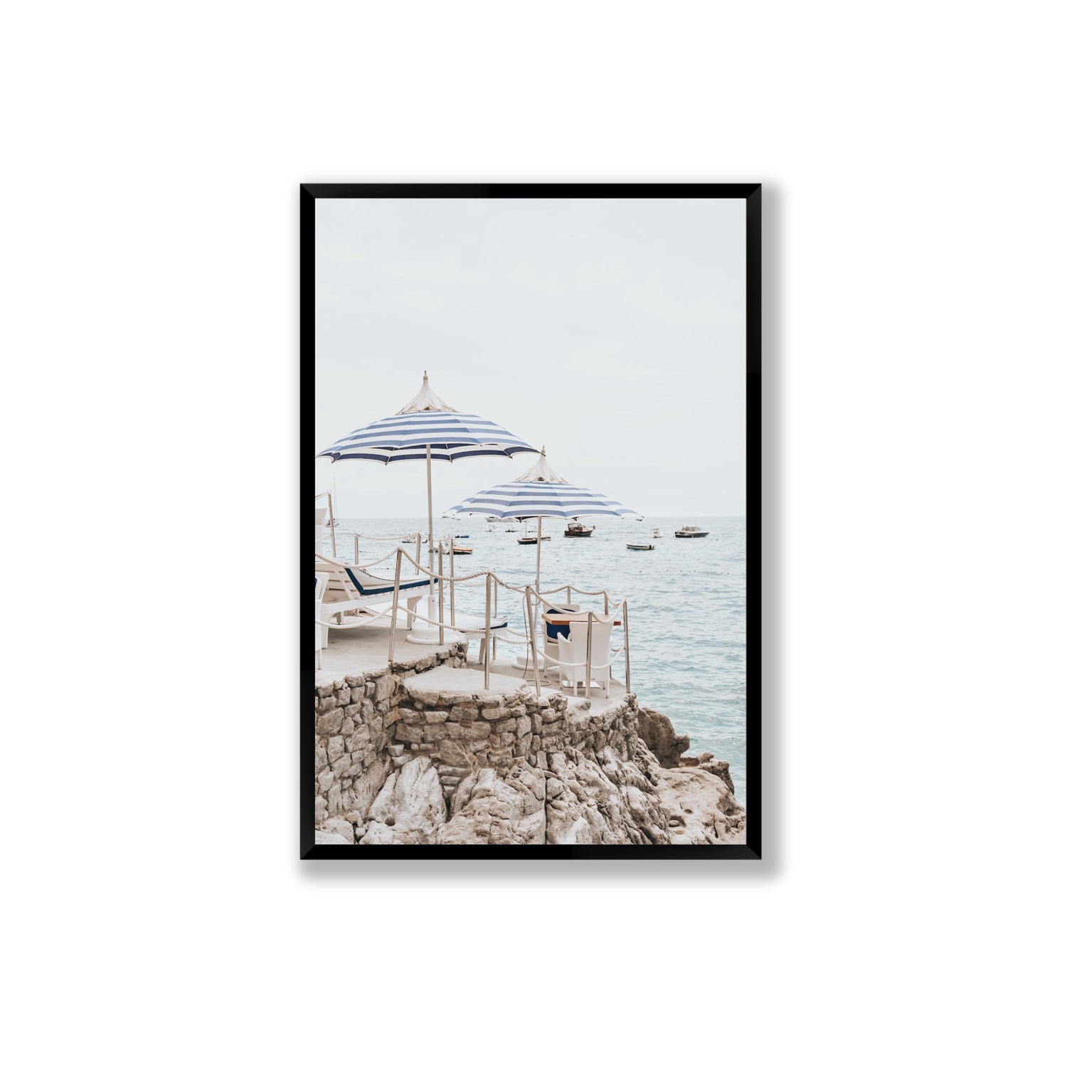La Scogliera fine art print, Positano, Italy, Extra Large, Black Frame · Full Bleed, Fine Art Print