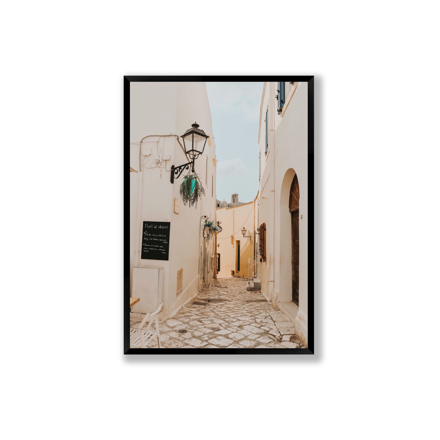 Twilight Passage Puglia Italian wall art Extra Large full-bleed fine art print in black frame