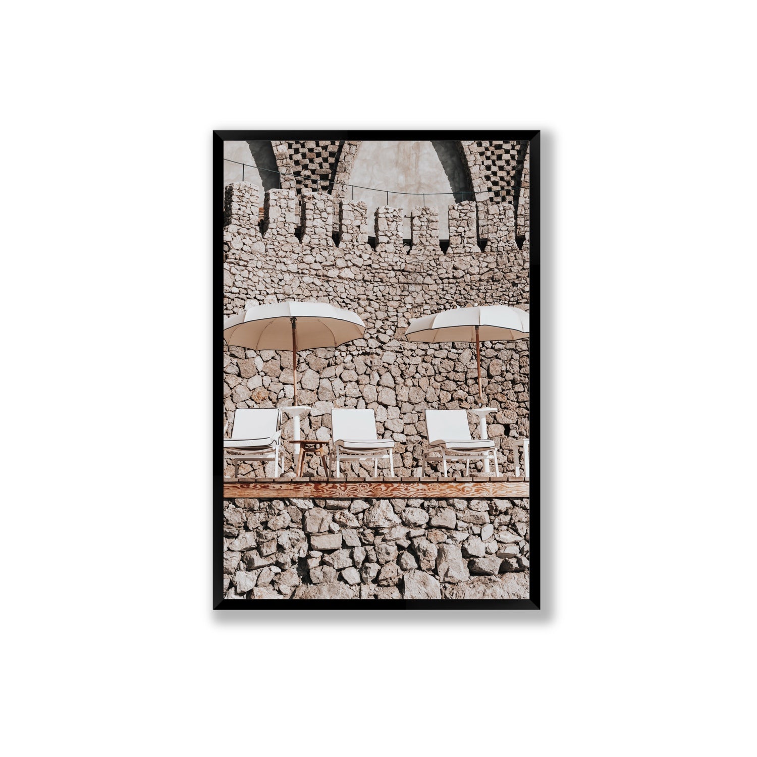 Pietra Amalfitana fine art print, Amalfi, Italy, luxury escapes artwork, Extra Large, Black Frame · Full Bleed, Fine Art Print