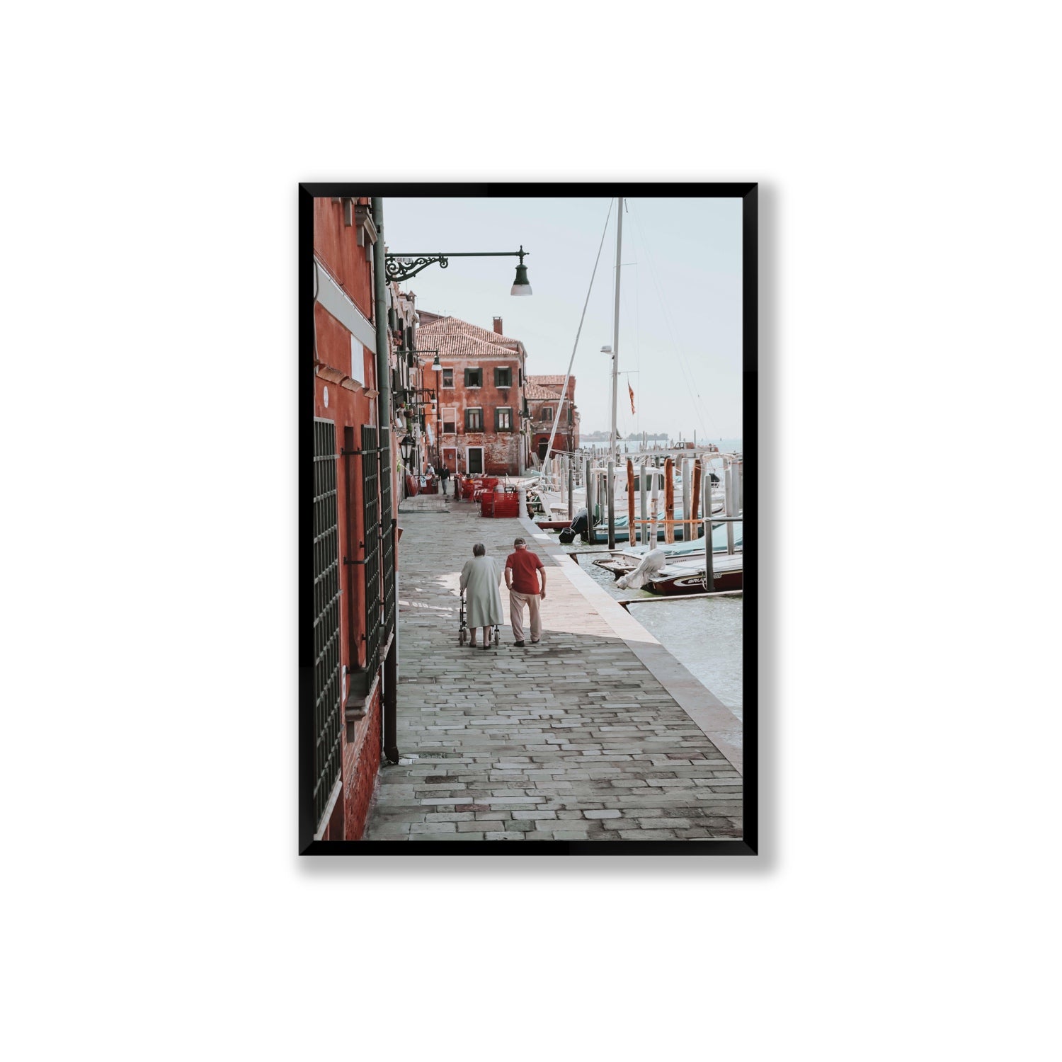 OG Casanova Venice Italian wall art Extra Large full-bleed fine art print in black frame