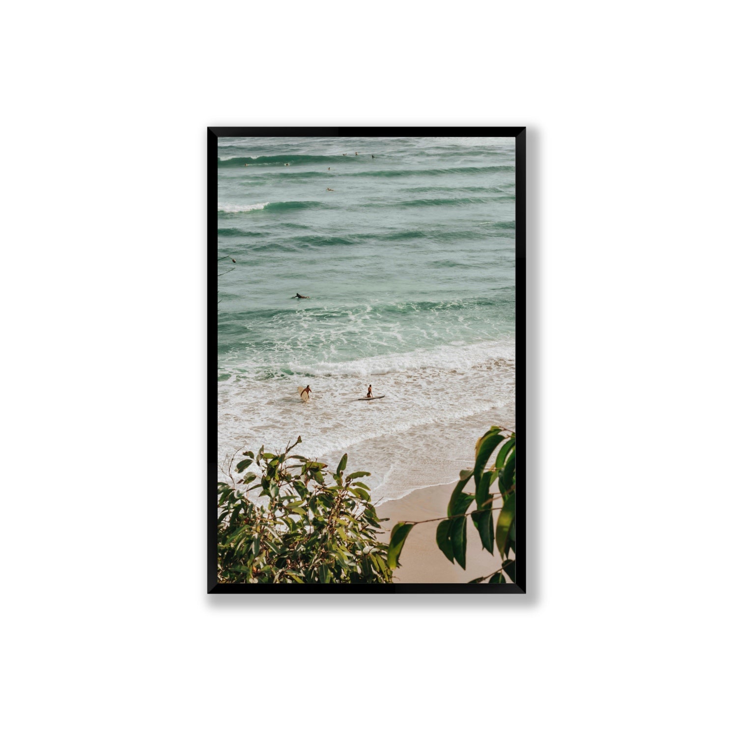 Private Paradise fine art print, Byron Bay, Australia, Extra Large, Black Frame · Full Bleed, Fine Art Print
