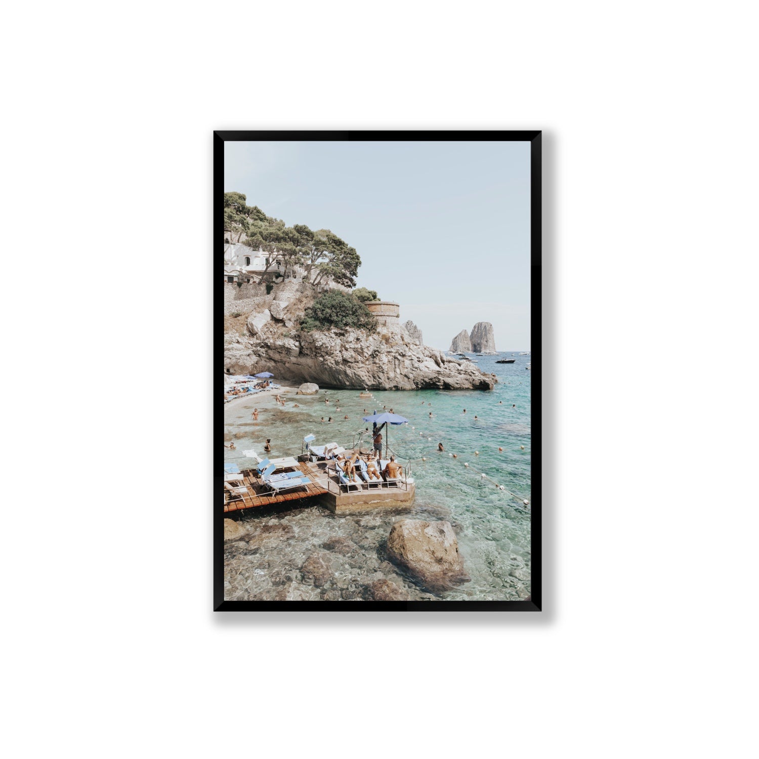 The Sweet Life fine art print, Capri, Italy, Extra Large, Black Frame · Full Bleed, Fine Art Print