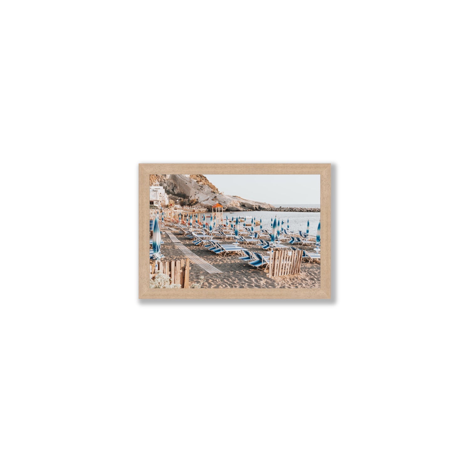 Sandy Daydreams fine art print, Ischia, Italy, Small, Natural Oak Frame · Full Bleed, Fine Art Print