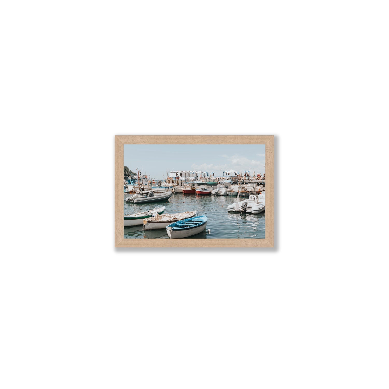 Antico Porto fine art print, Sorrento, Italy, Small, Natural Oak Frame · Full Bleed, Fine Art Print