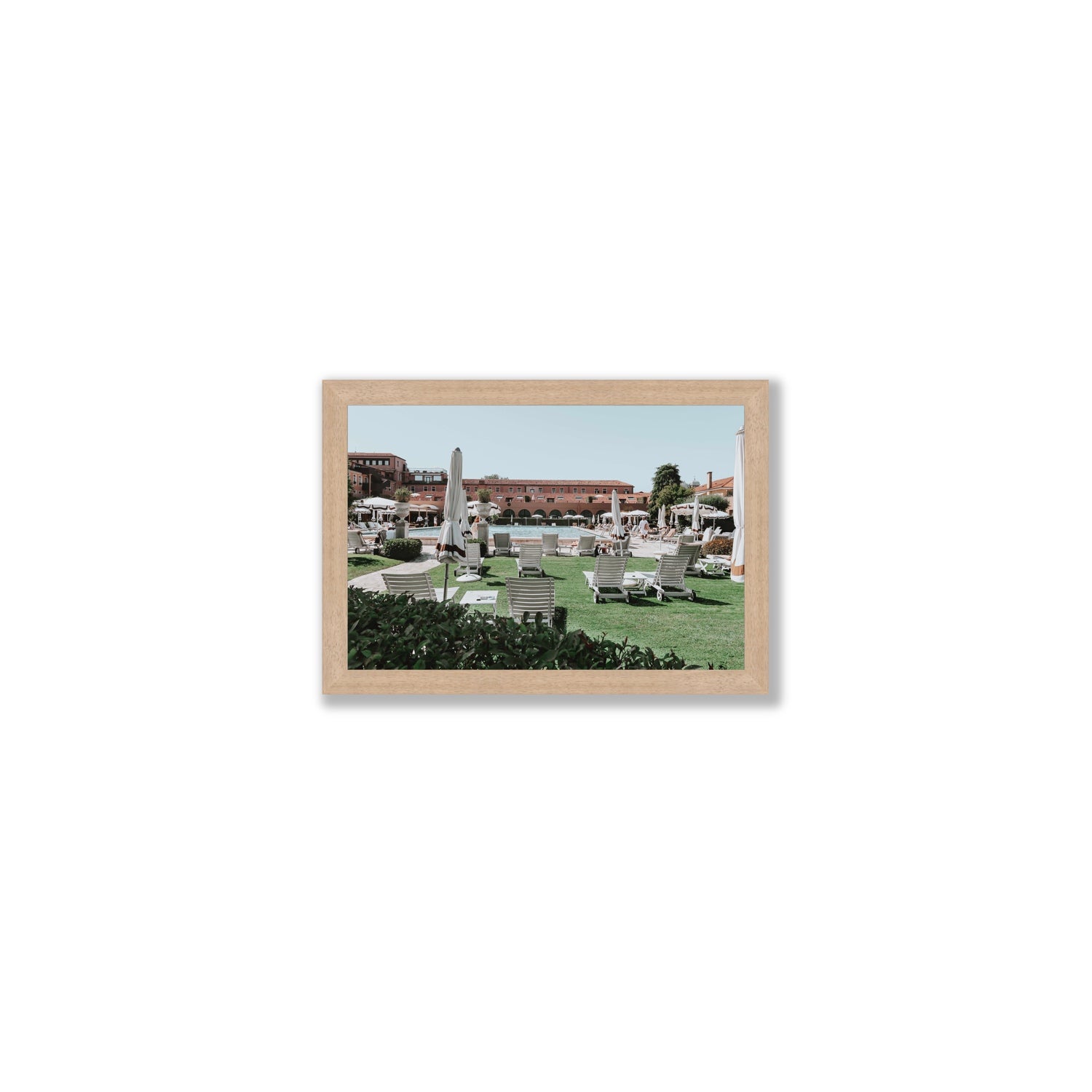 Arrigo Venice Italian wall art Small full-bleed fine art print in natural oak frame