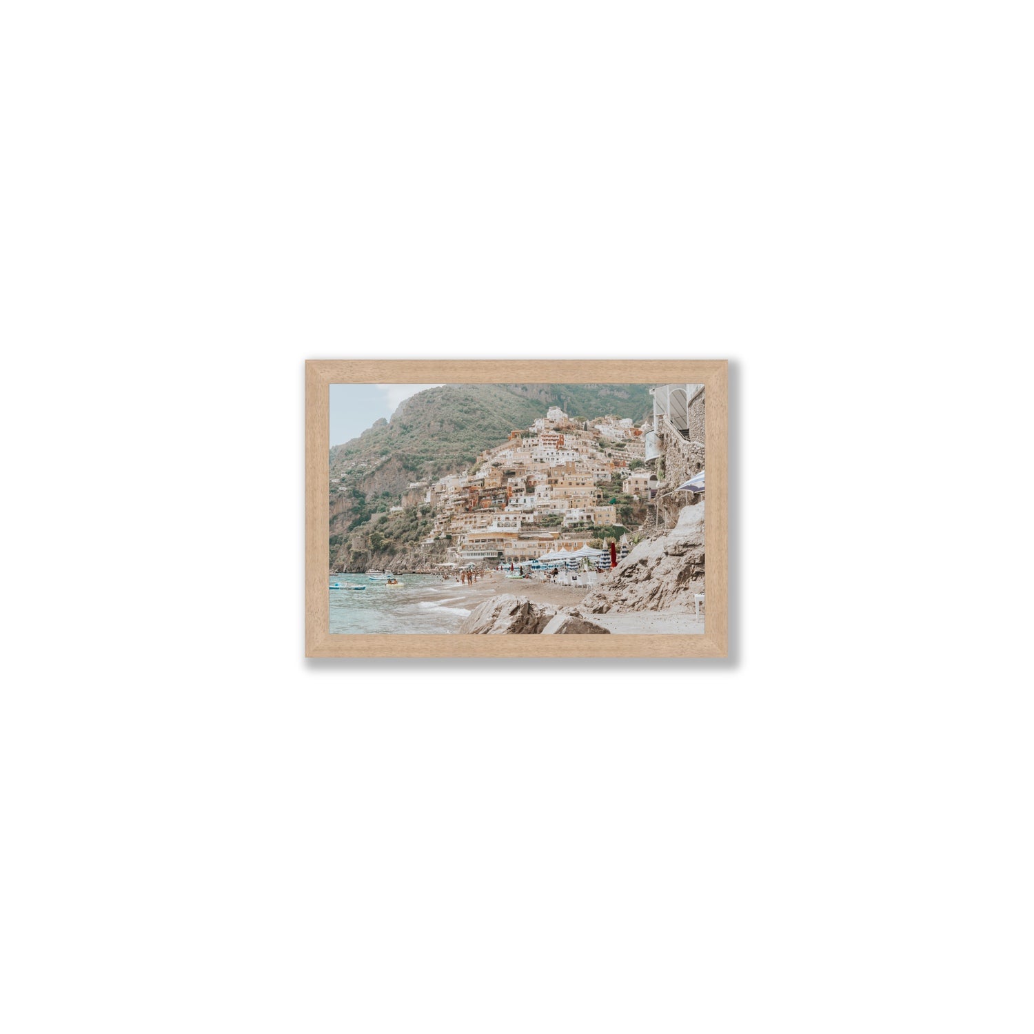 Sogno di Positano fine art print, Positano, Italy, Small, Natural Oak Frame · Full Bleed, Fine Art Print