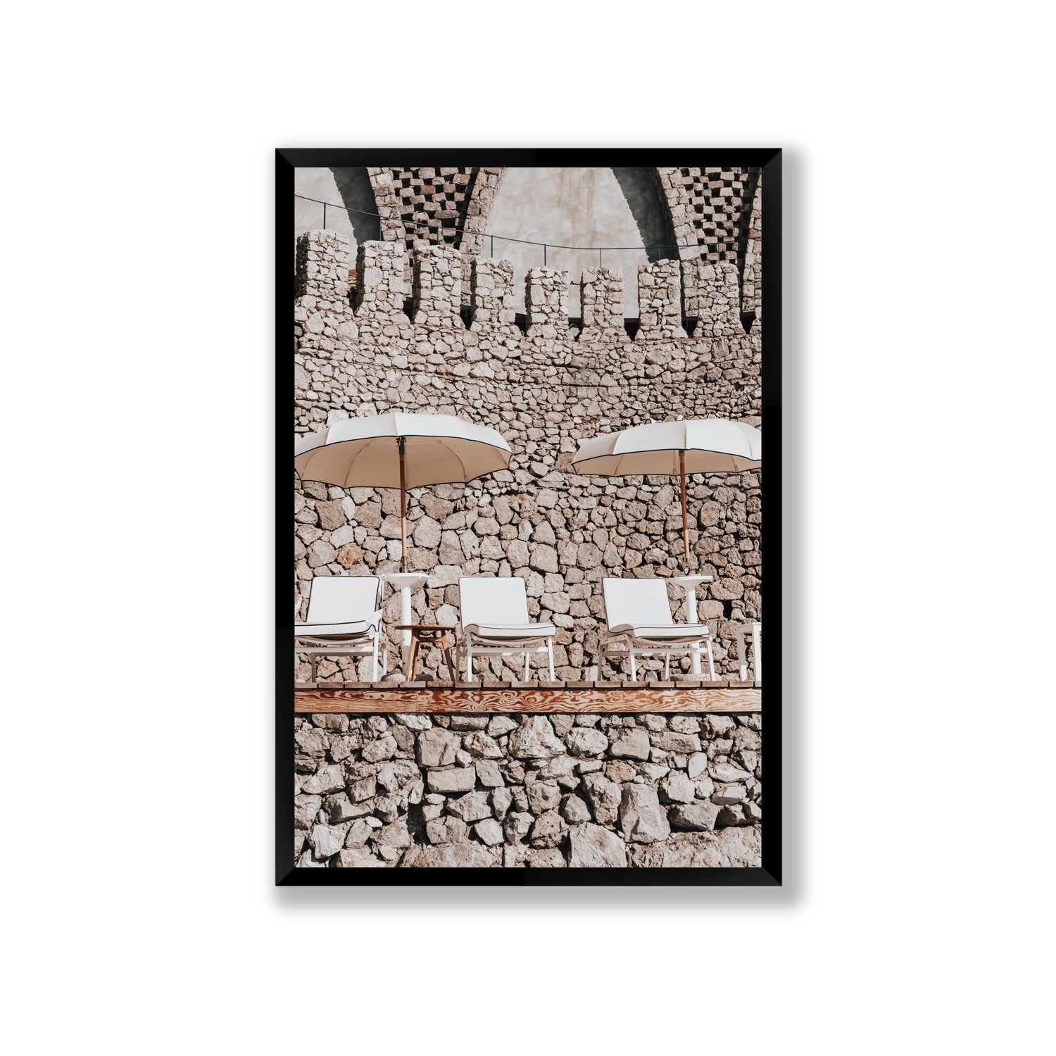 Pietra Amalfitana fine art print, Amalfi, Italy, luxury escapes artwork, Giant, Black Frame · Full Bleed, Fine Art Print