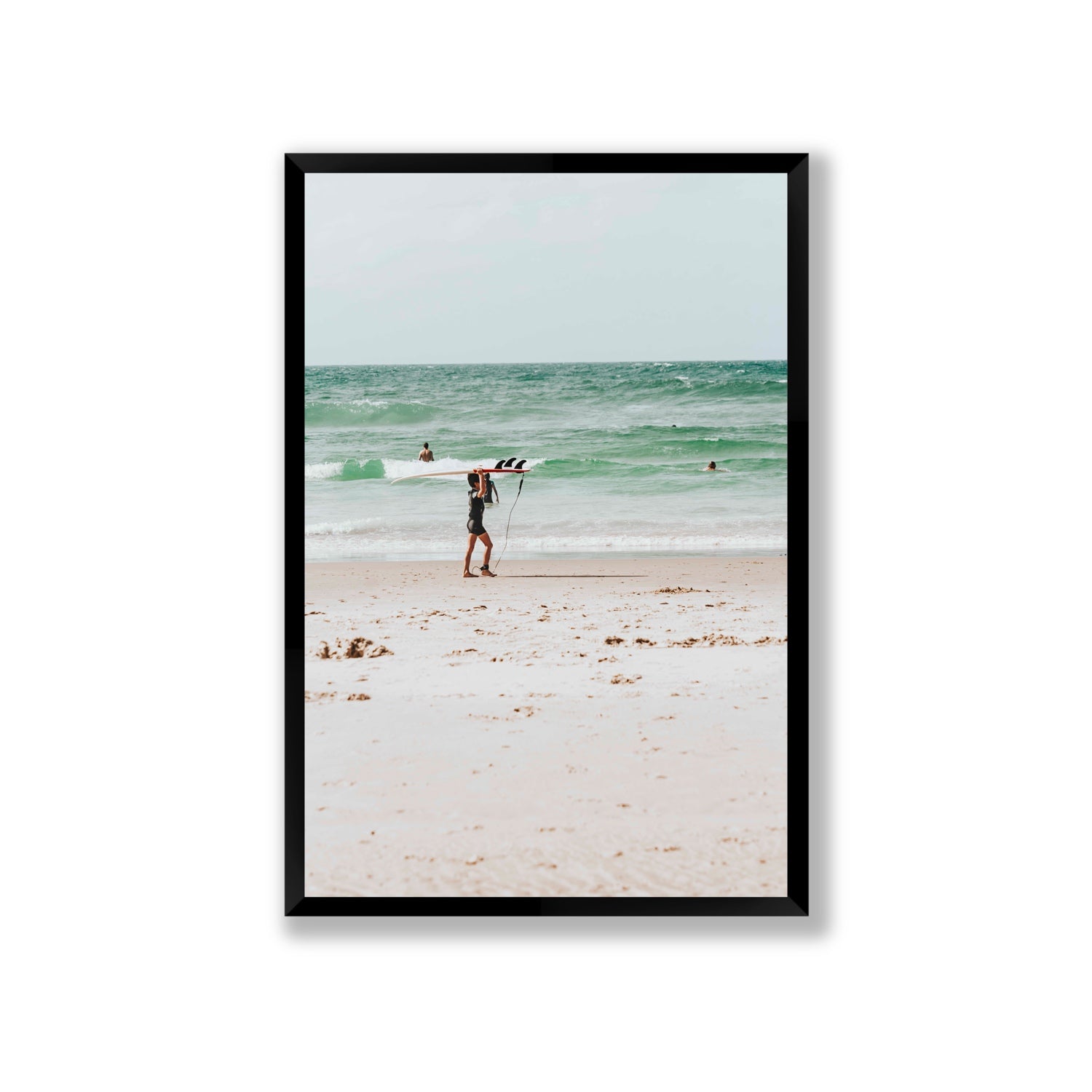 Grommet Byron Bay Surf coastal wall art Giant full-bleed fine art print in black frame