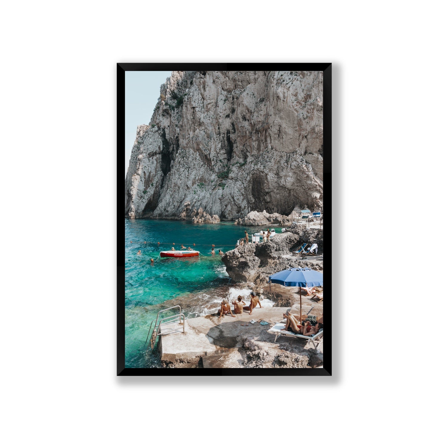 Tranquility fine art print, Capri, Italy, Giant, Black Frame · Full Bleed, Fine Art Print