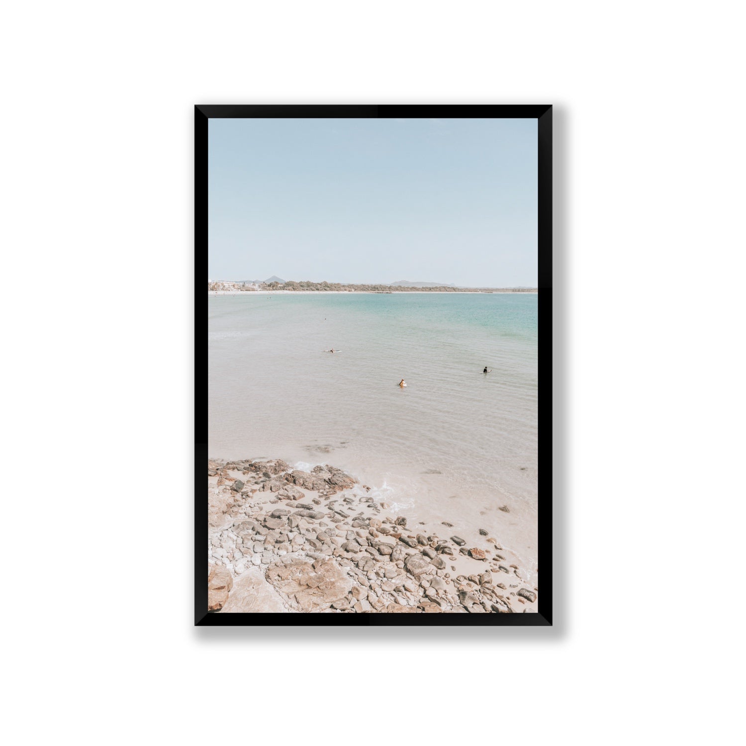 Sweet Serotonin fine art print, Noosa, Australia, coastal scenes artwork, Giant, Black Frame · Full Bleed, Fine Art Print
