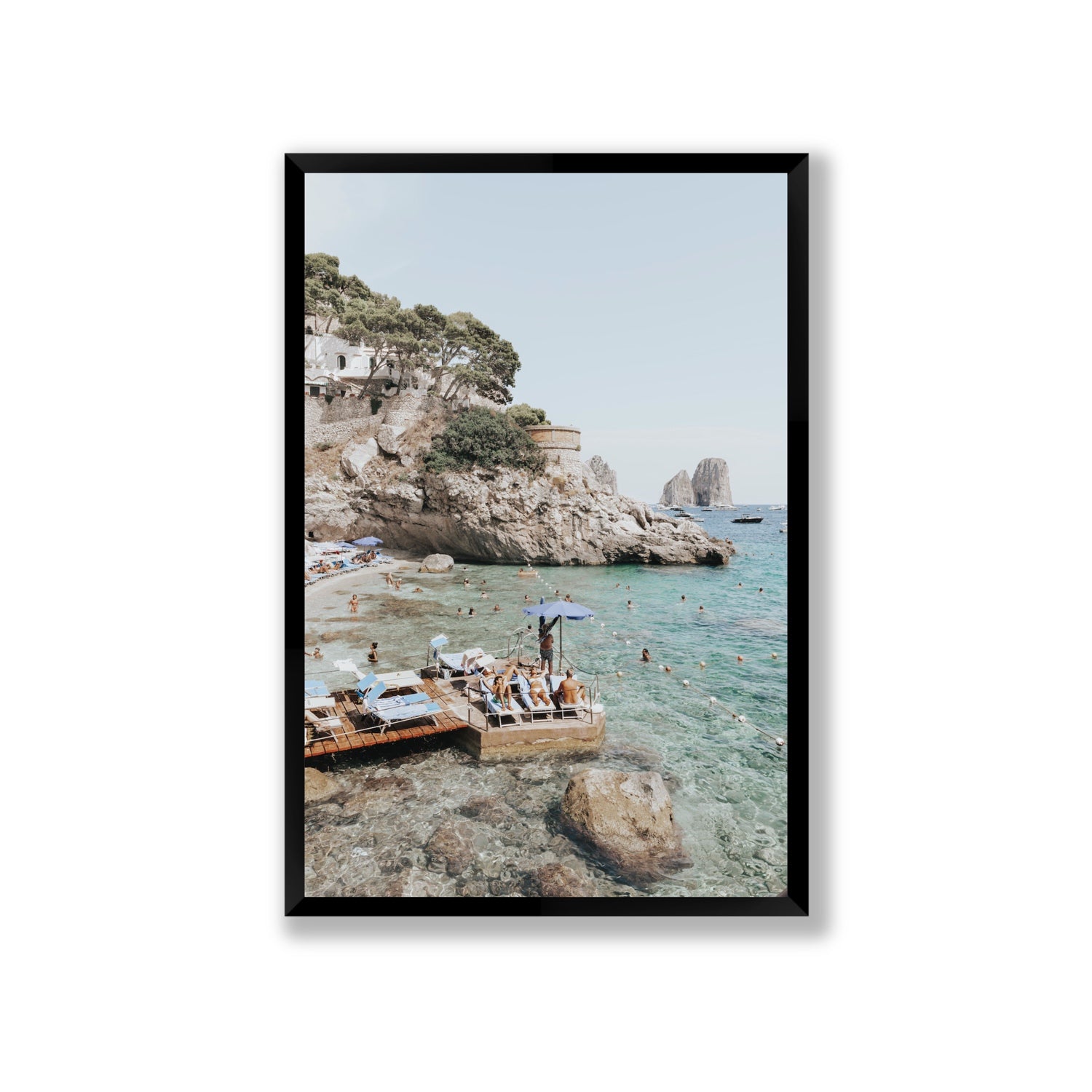 The Sweet Life fine art print, Capri, Italy, Giant, Black Frame · Full Bleed, Fine Art Print