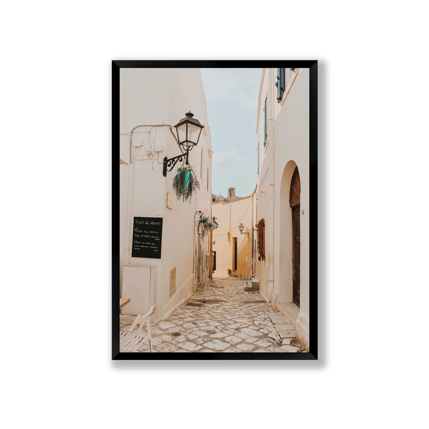 Twilight Passage Puglia Italian wall art Giant full-bleed fine art print in black frame