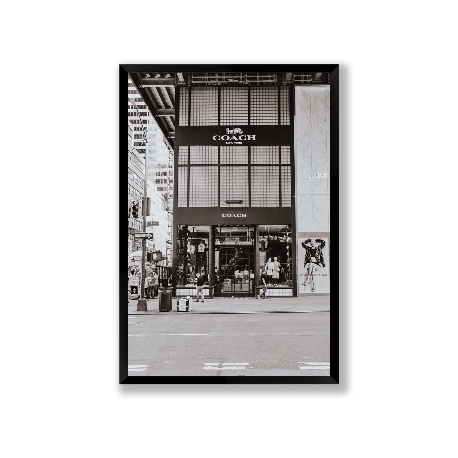 Coach Uptown fine art print, New York, United States, Giant, Black Frame · Full Bleed, Fine Art Print