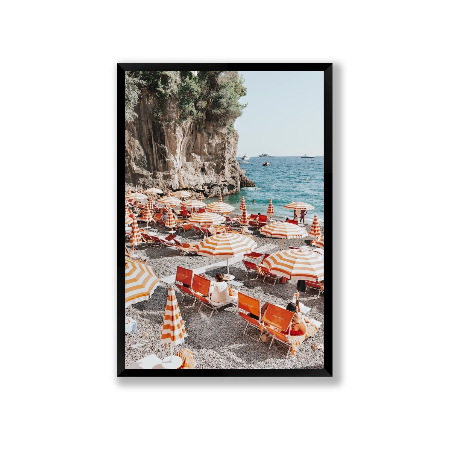 Tangerine Dream fine art print, Positano, Italy, Giant, Black Frame · Full Bleed, Fine Art Print