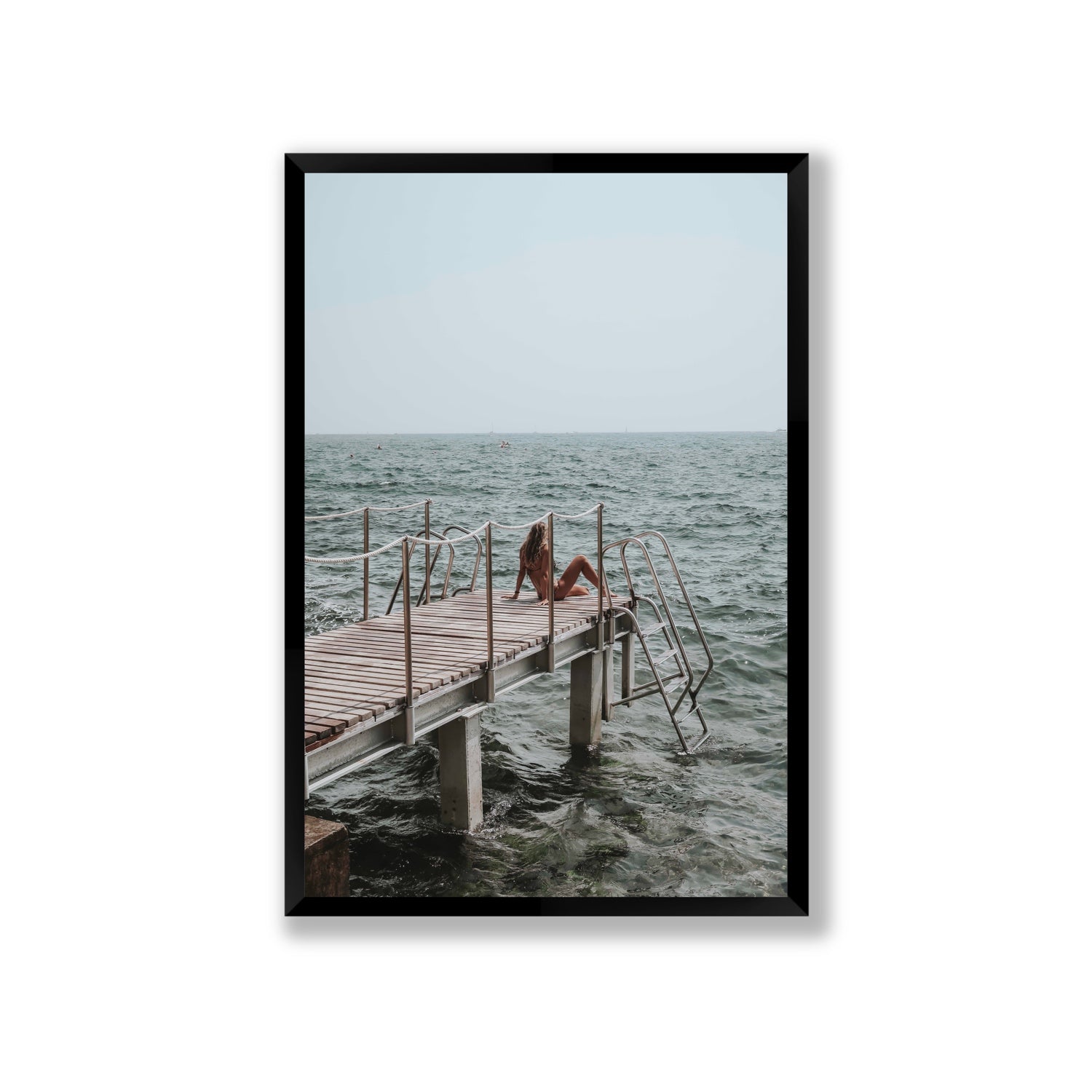 The Dock's Whisper fine art print, Tuscany, Italy, Giant, Black Frame · Full Bleed, Fine Art Print