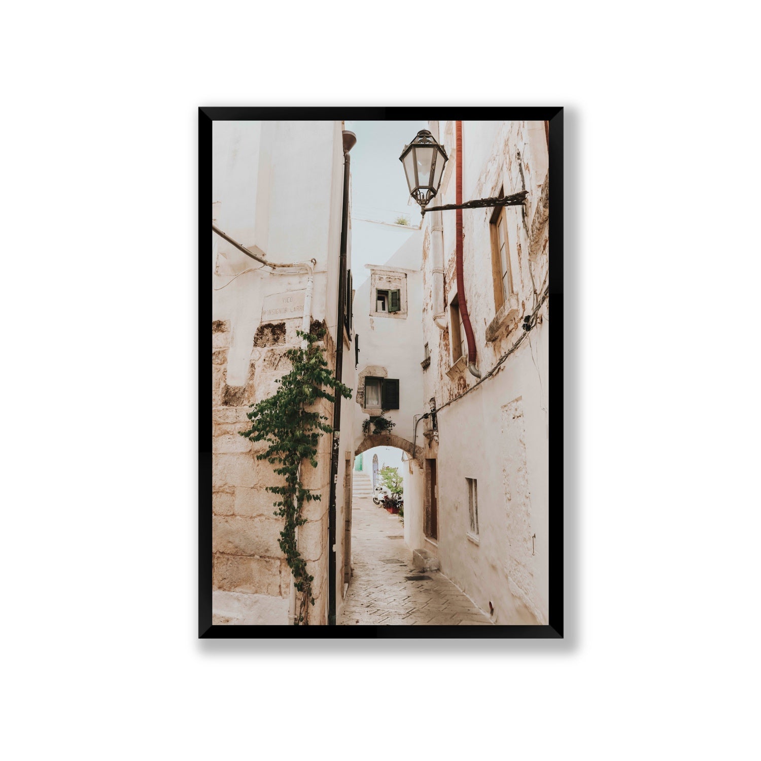 Labyrinth Lanes fine art print, Puglia, Italy, Giant, Black Frame · Full Bleed, Fine Art Print