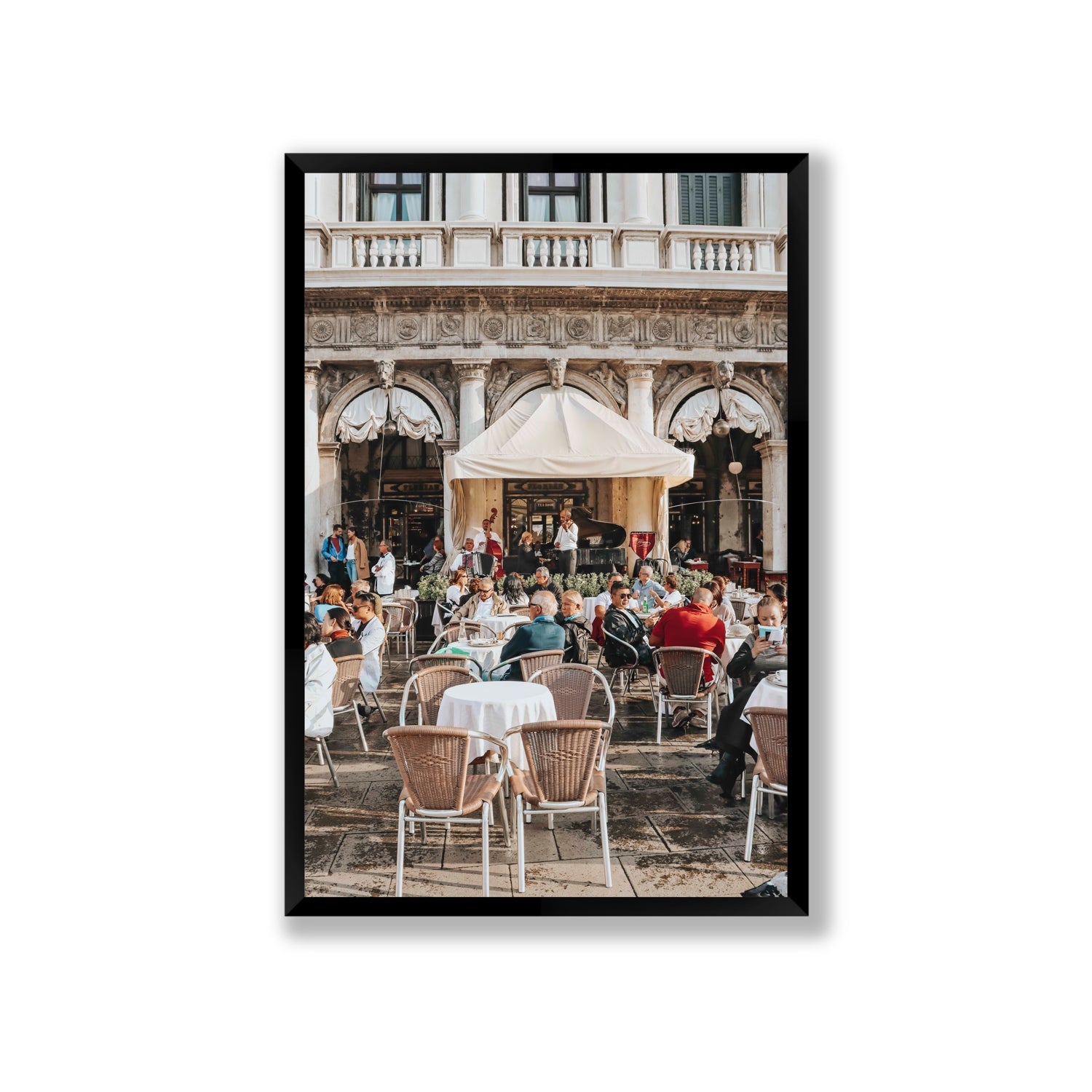 Piazza San Marco Venice Italian wall art Giant full-bleed fine art print in black frame