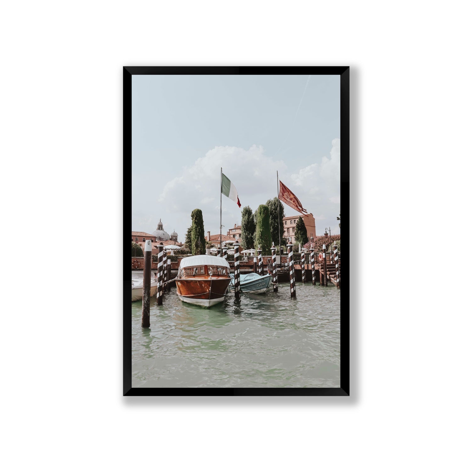 Cipriani Venice wall art Giant full-bleed fine art print in black frame