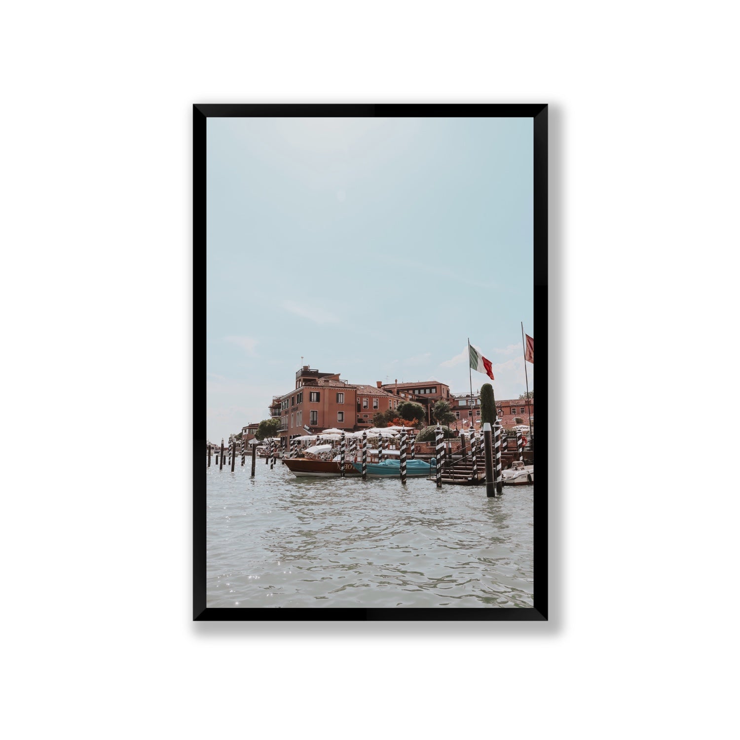 Giudecca Island Venice wall art Giant full-bleed fine art print in black frame