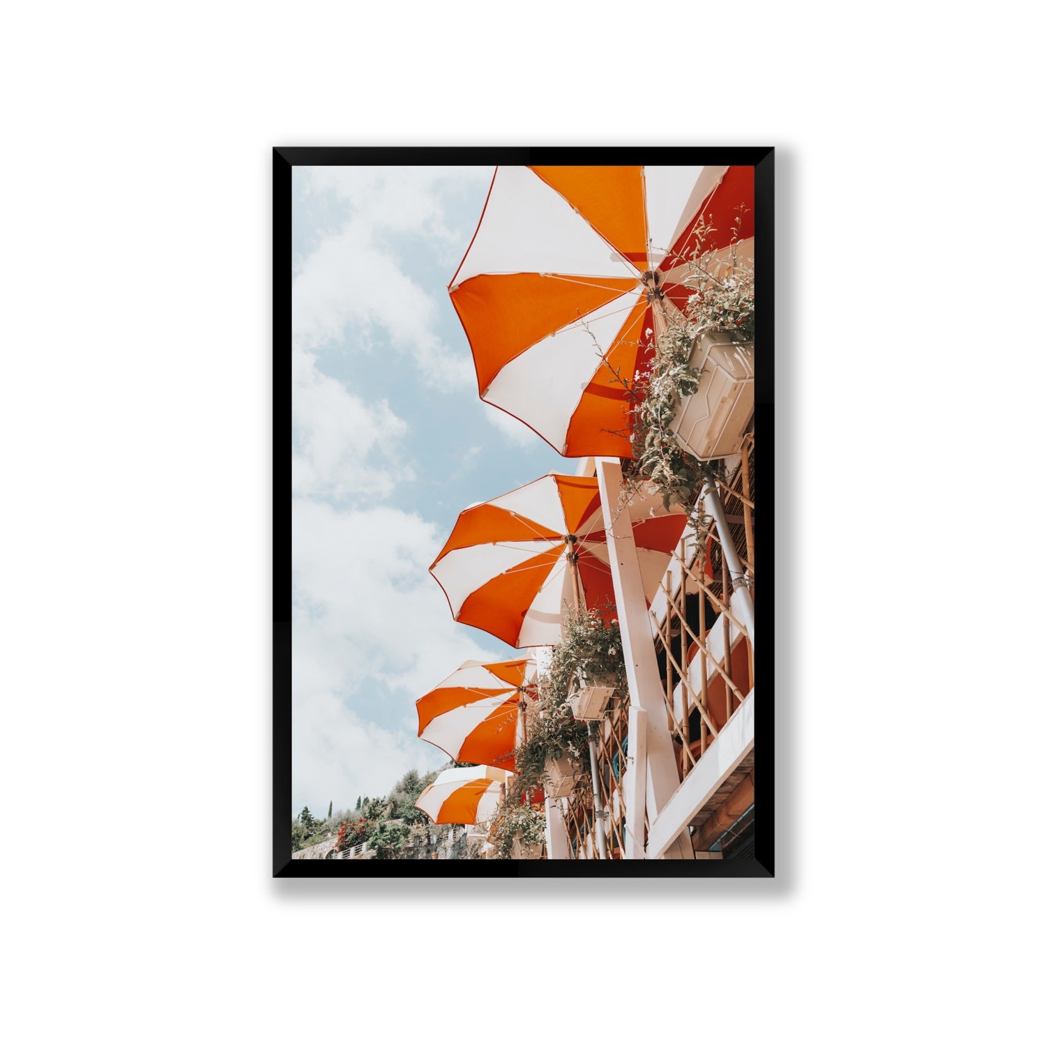 Mantienilo Semplice fine art print, Positano, Italy, Giant, Black Frame · Full Bleed, Fine Art Print