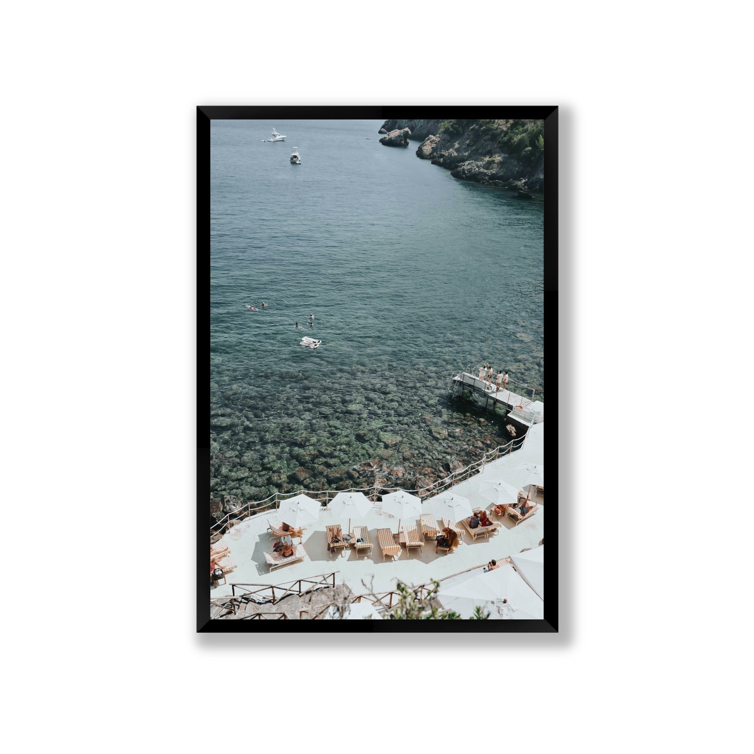 Until The Sun Goes Down Tuscany Italian decor wall art Giant full-bleed fine art print in black frame