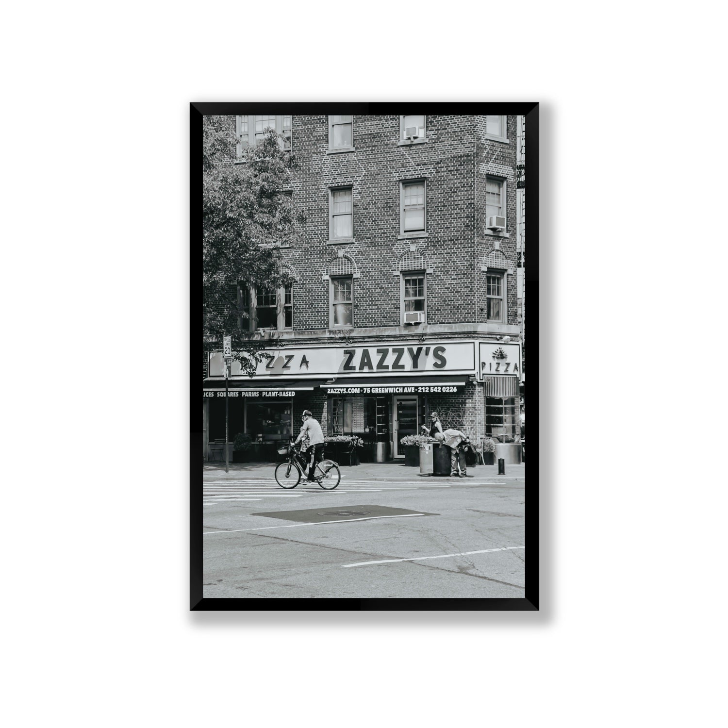 Zazzy's New York NYC Black & White wall art Giant full-bleed fine art print in black frame